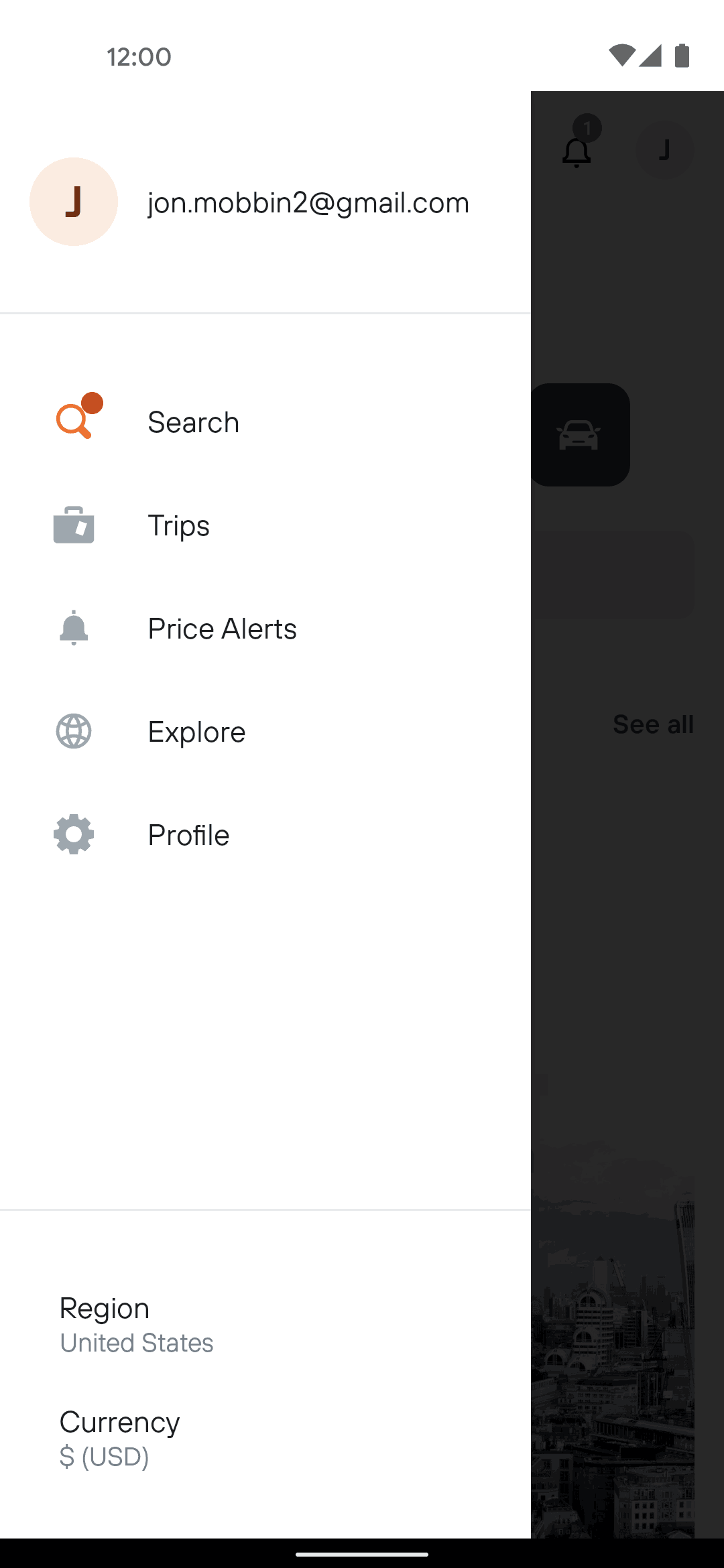 KAYAK Android Travel & Transportation interface screenshot 10