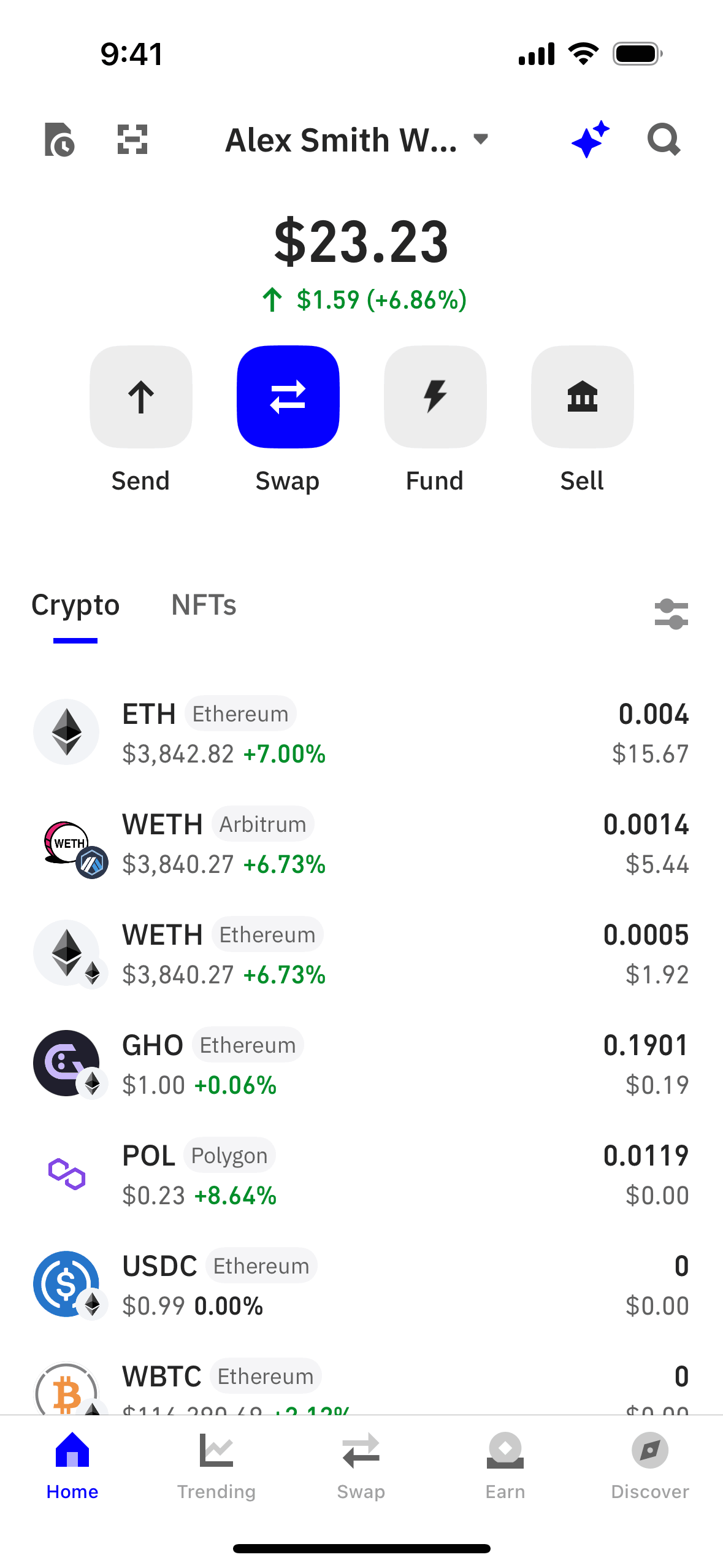 Trust Wallet iOS Crypto & Web3 interface screenshot 1