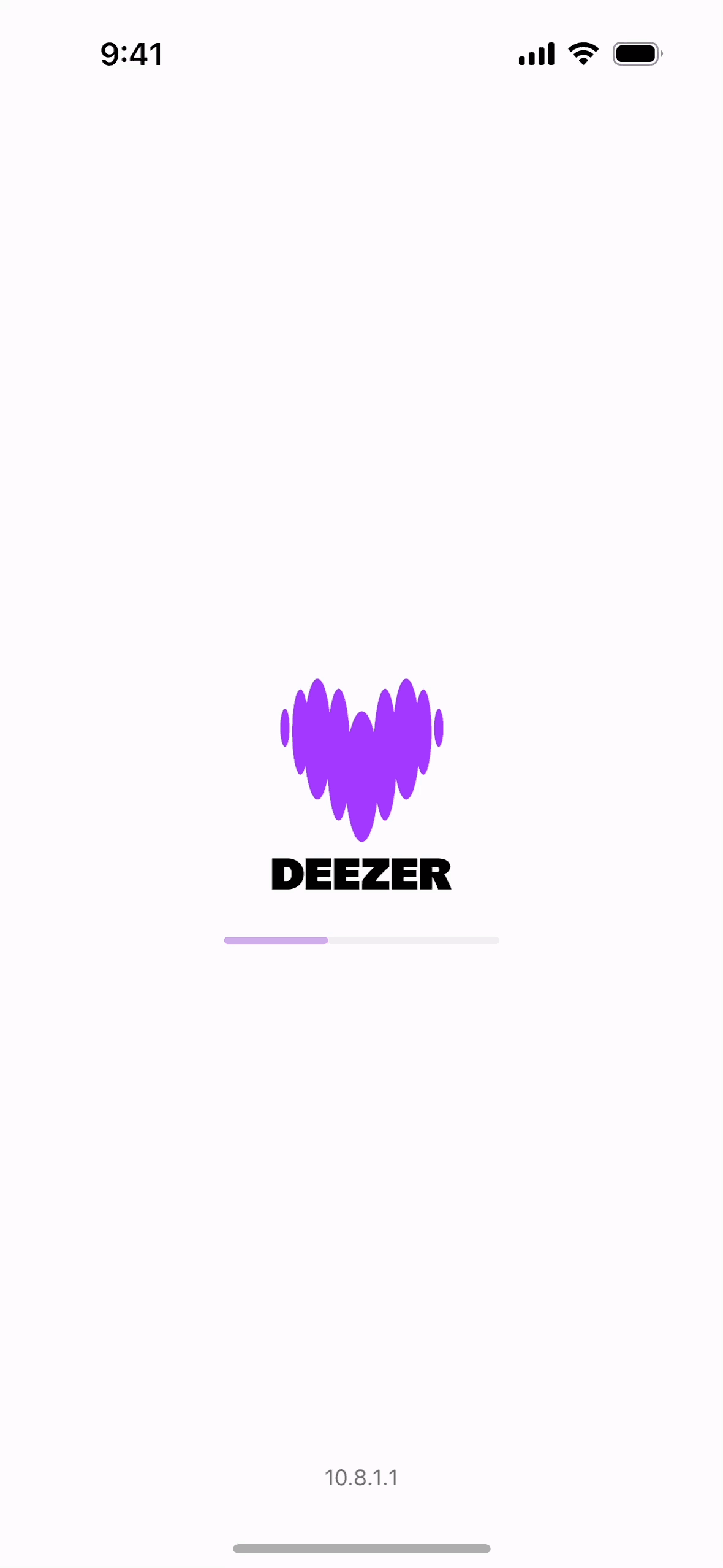Deezer iOS Entertainment interface screenshot 1