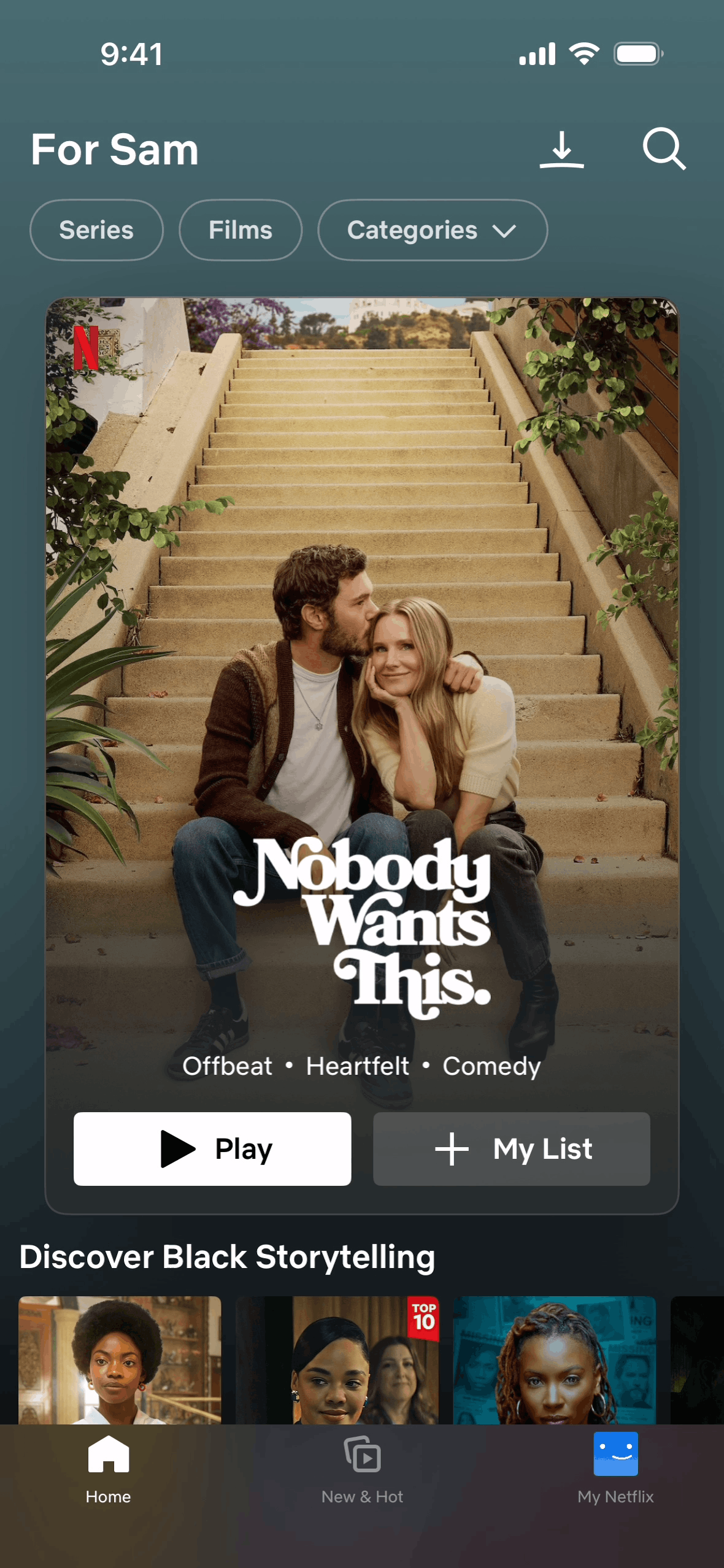 Netflix iOS Entertainment interface screenshot 2