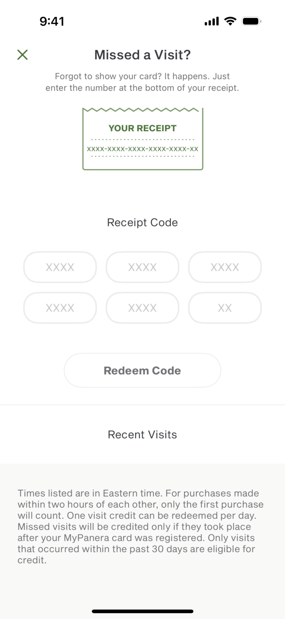 Panera Bread iOS Food & Drink interface screenshot 7