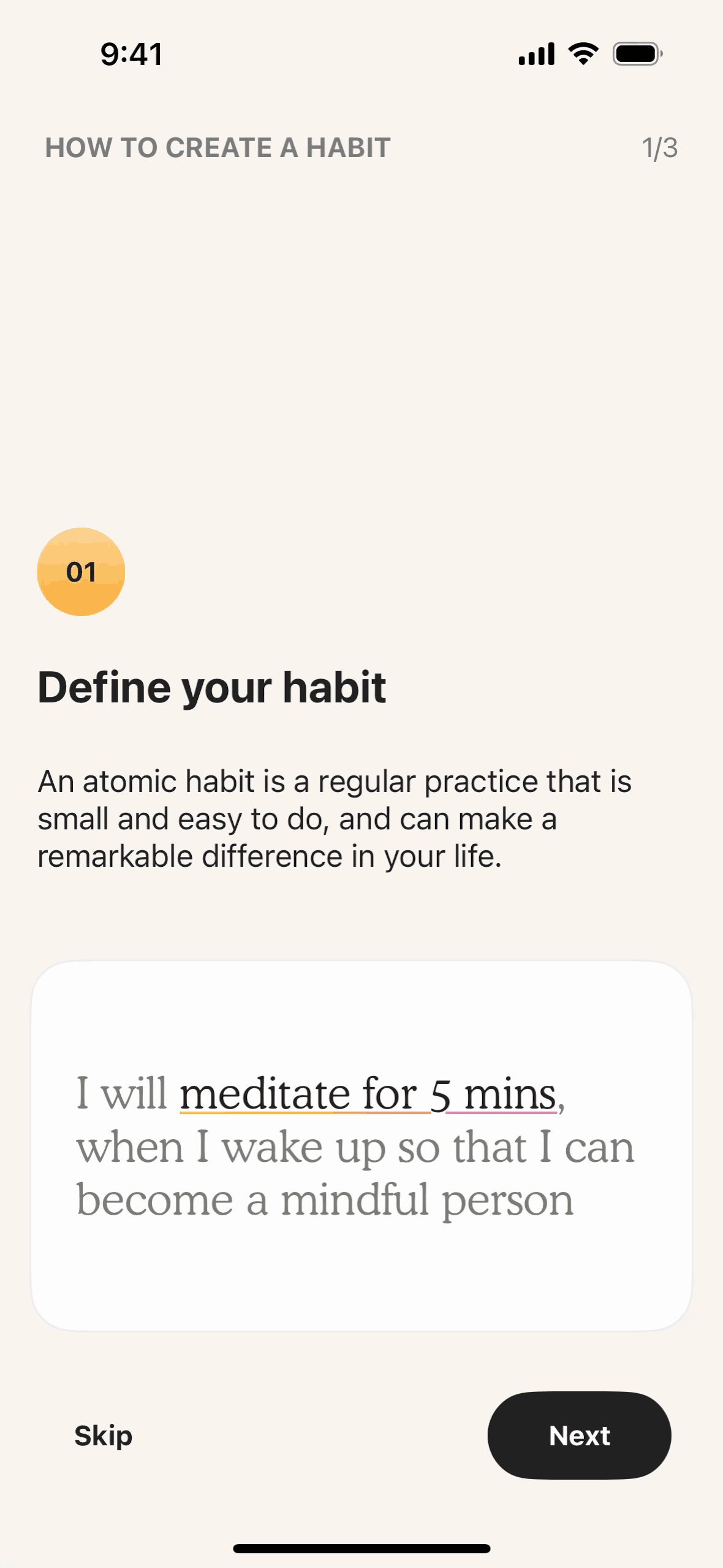 Atoms iOS Productivity interface screenshot 23
