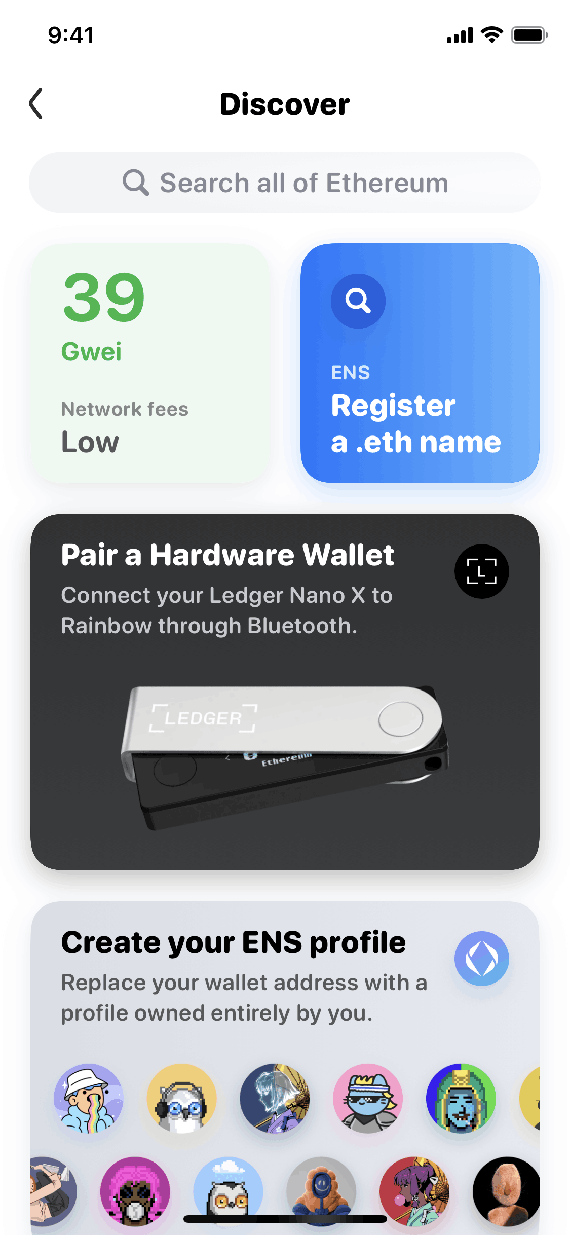 Rainbow iOS Finance interface screenshot 18