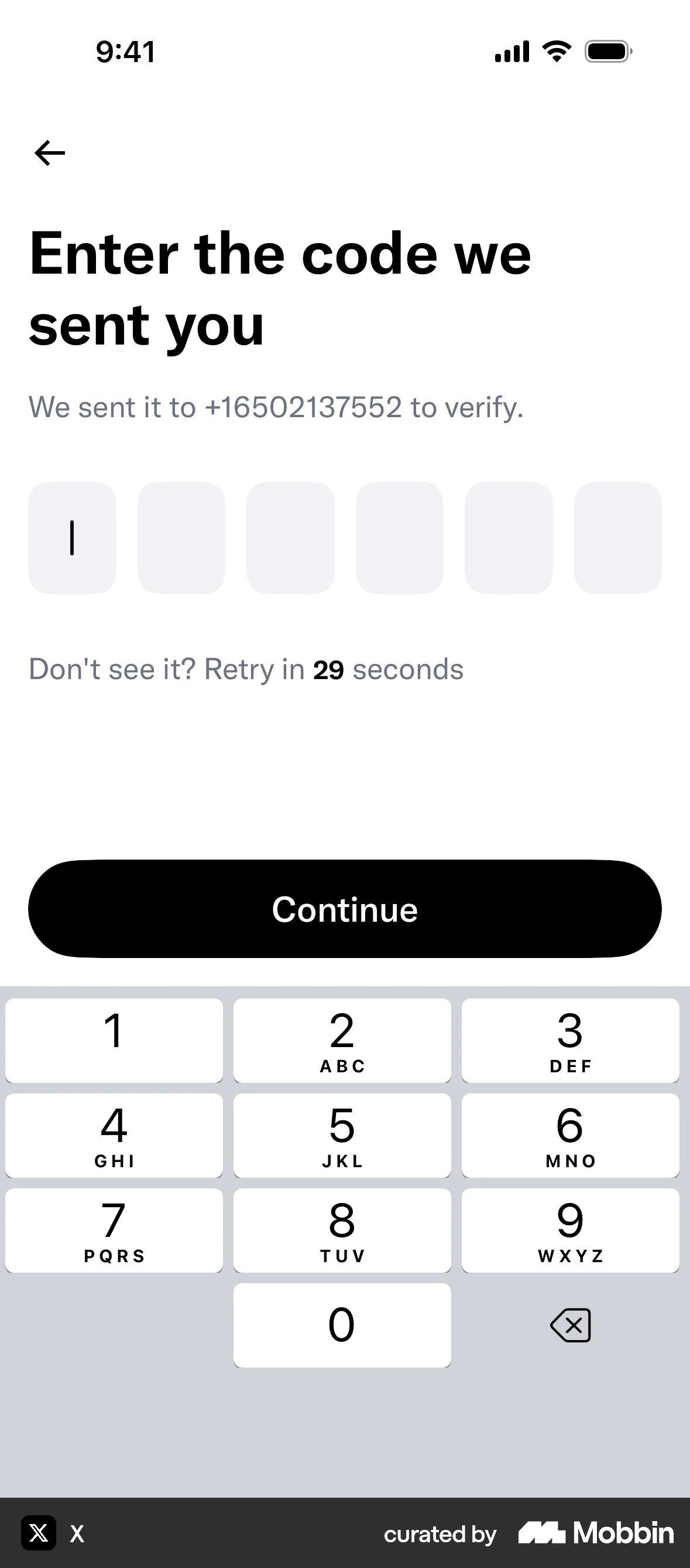 Onboarding on X (ios) screen 8