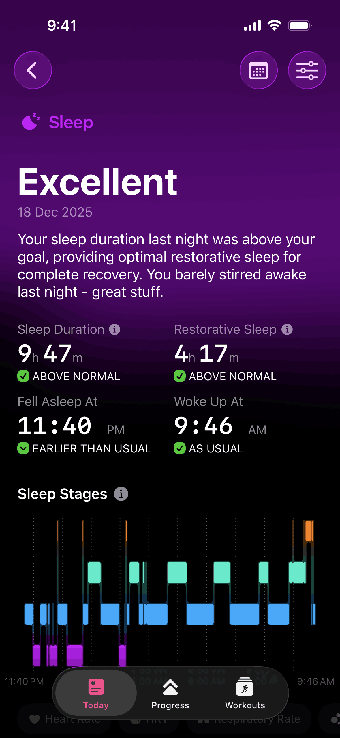 The Outsiders iOS Health & Fitness interface screenshot 3