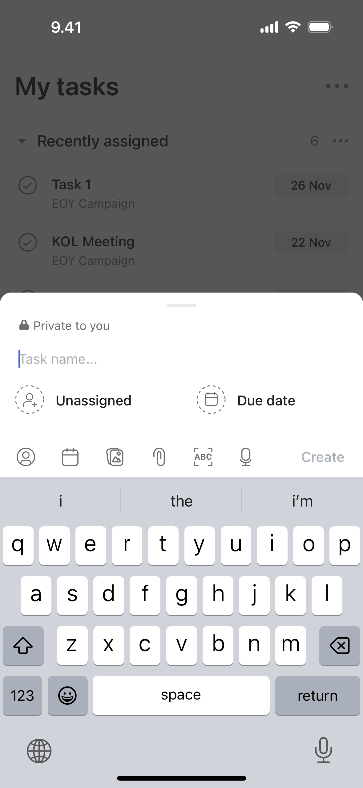 Asana iOS Business interface screenshot 12