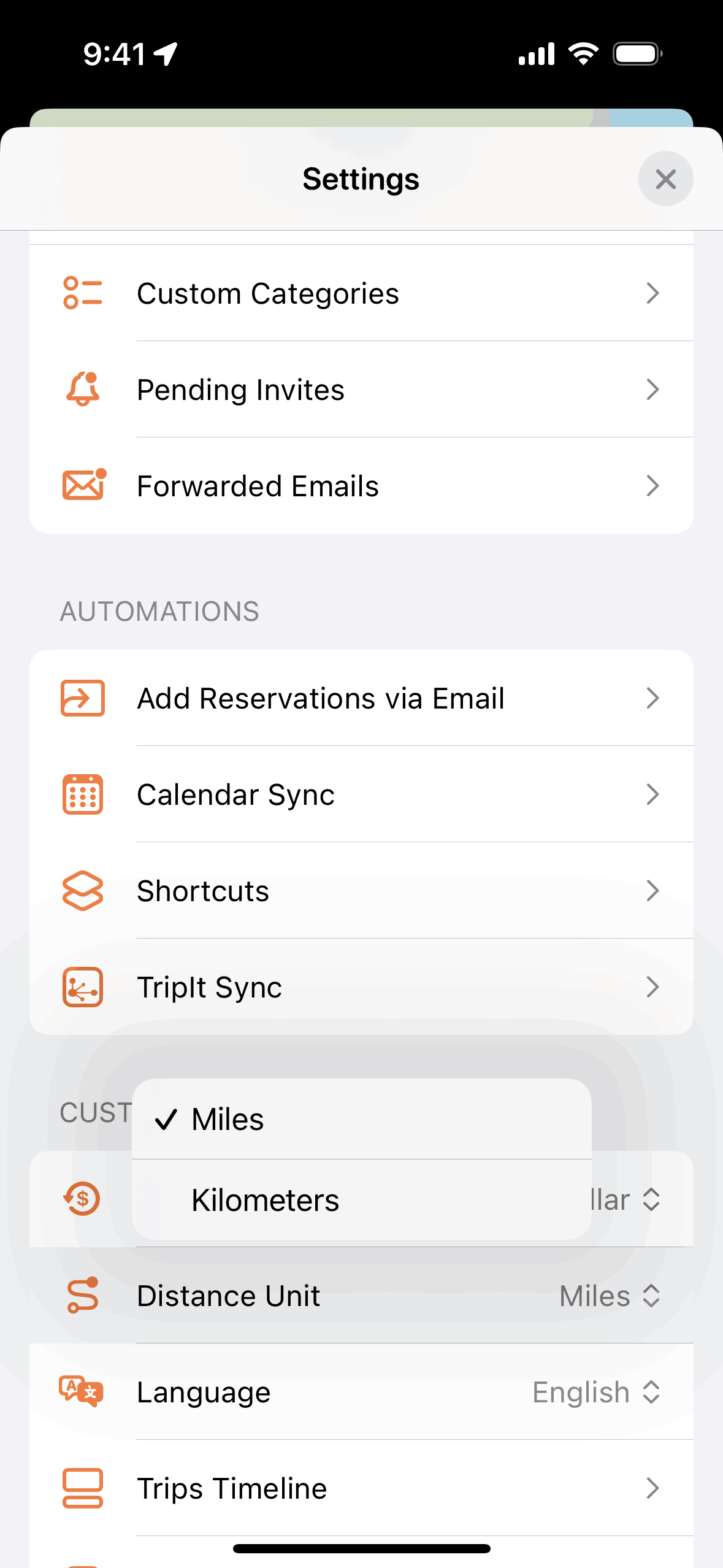 Tripsy iOS Travel & Transportation interface screenshot 11