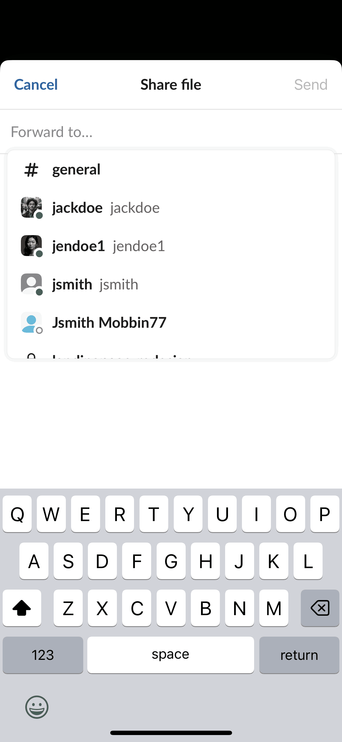Slack iOS Business interface screenshot 11