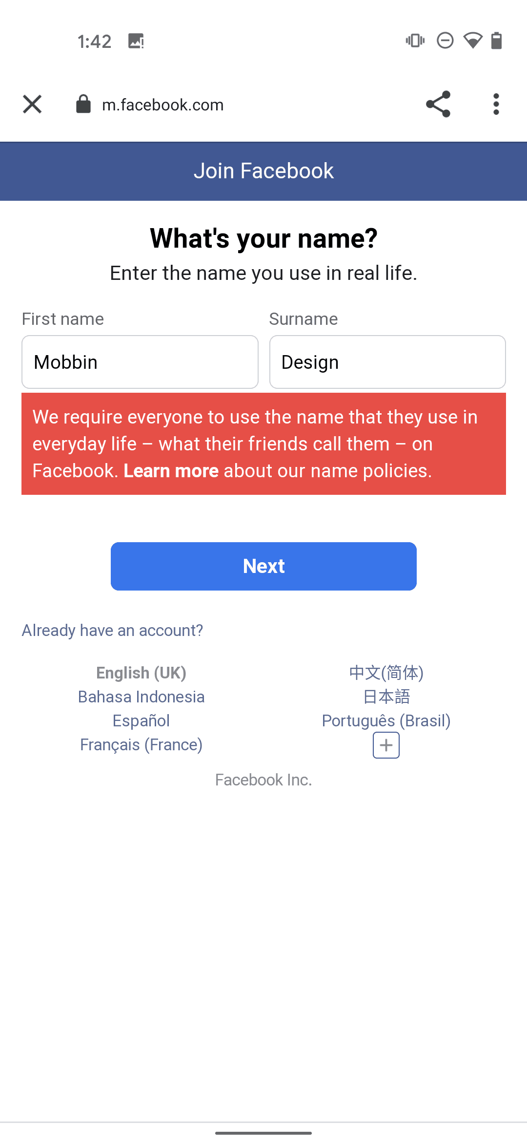 Messenger Android Social Networking interface screenshot 8