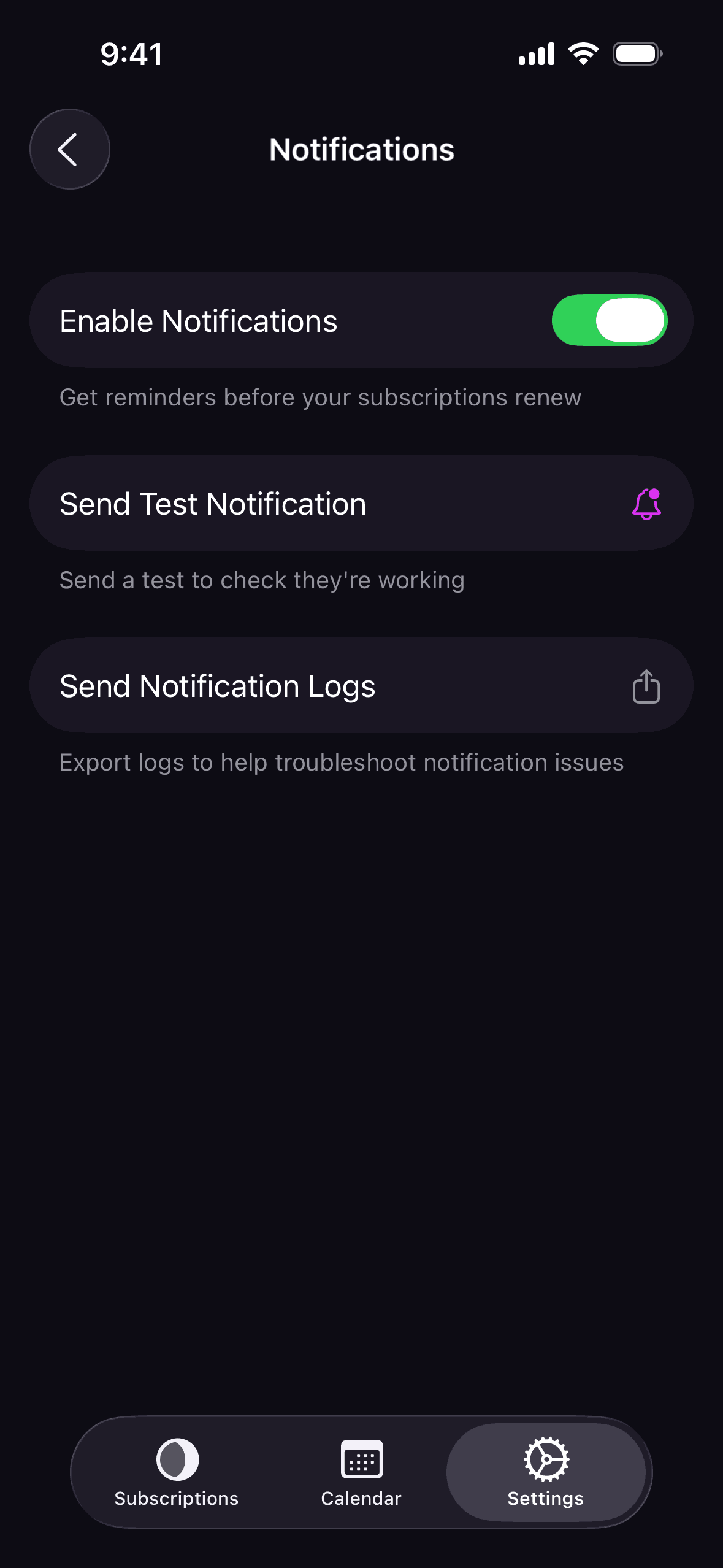 Orbit iOS Finance interface screenshot 3