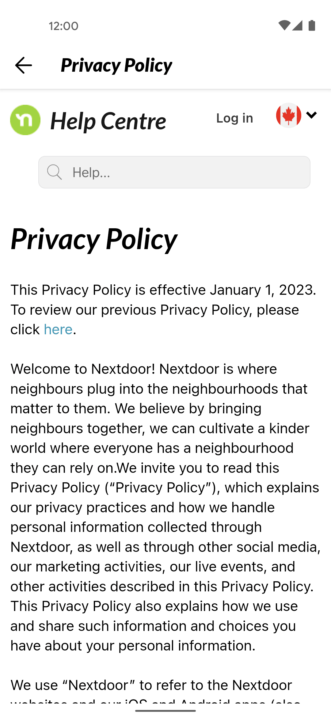 Nextdoor Android News interface screenshot 21