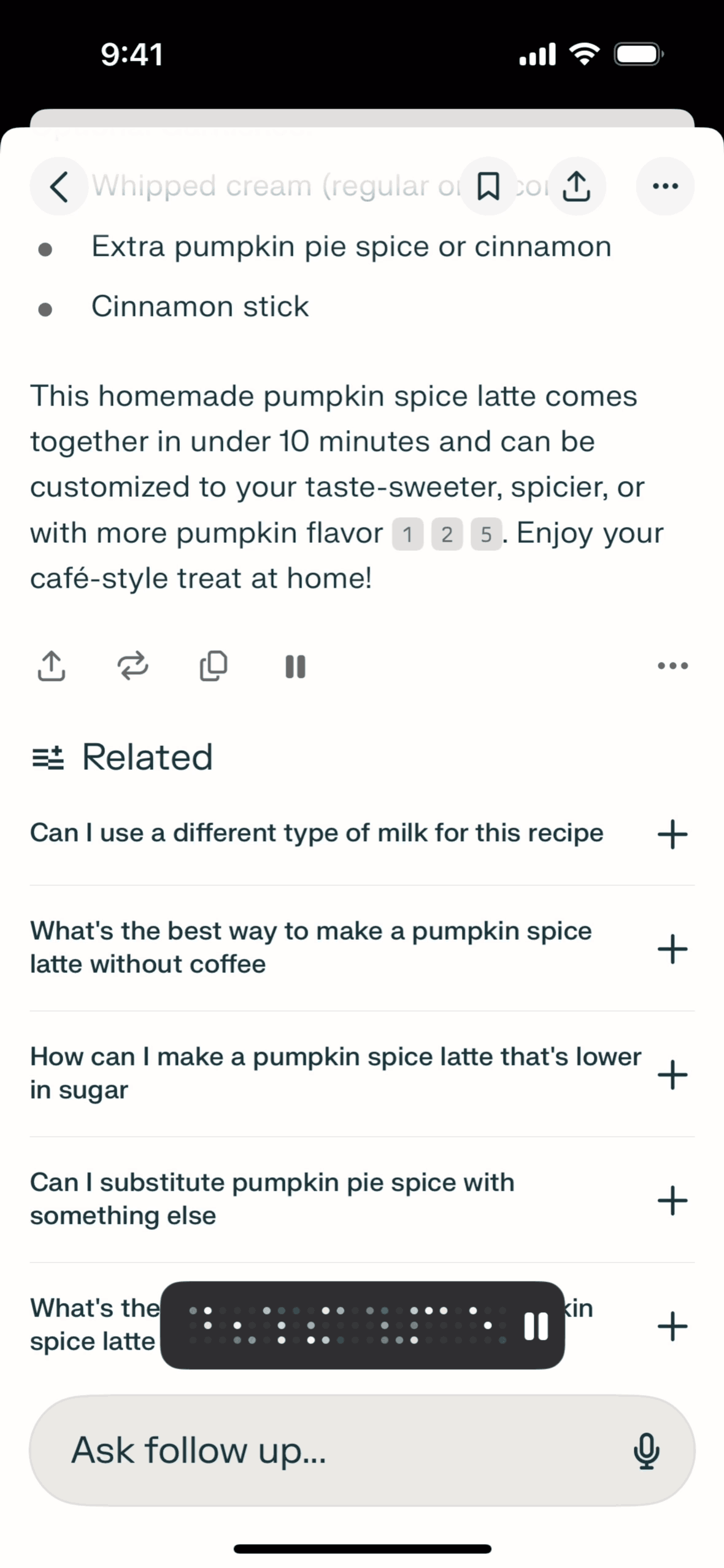 Perplexity iOS AI interface screenshot 23
