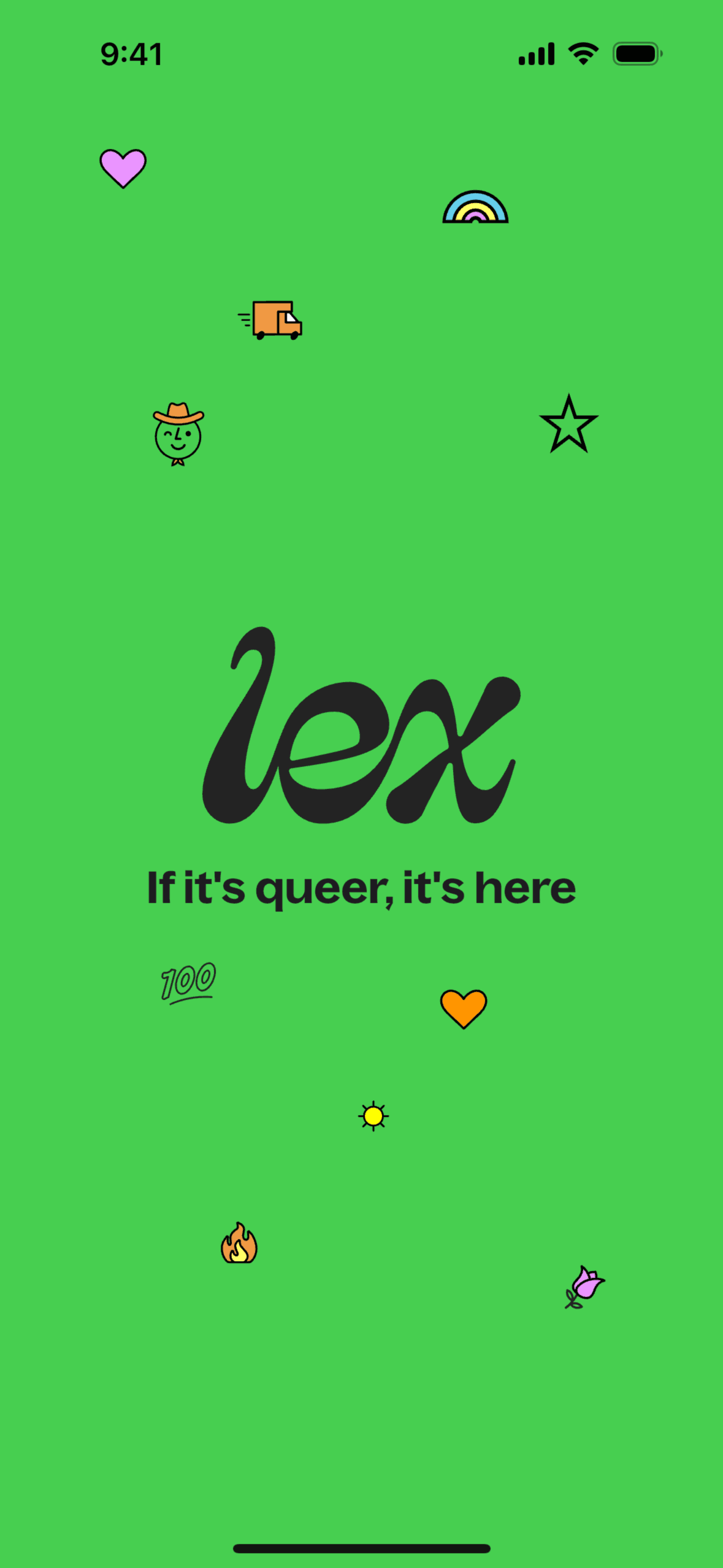 Lex iOS Social Networking interface screenshot 1