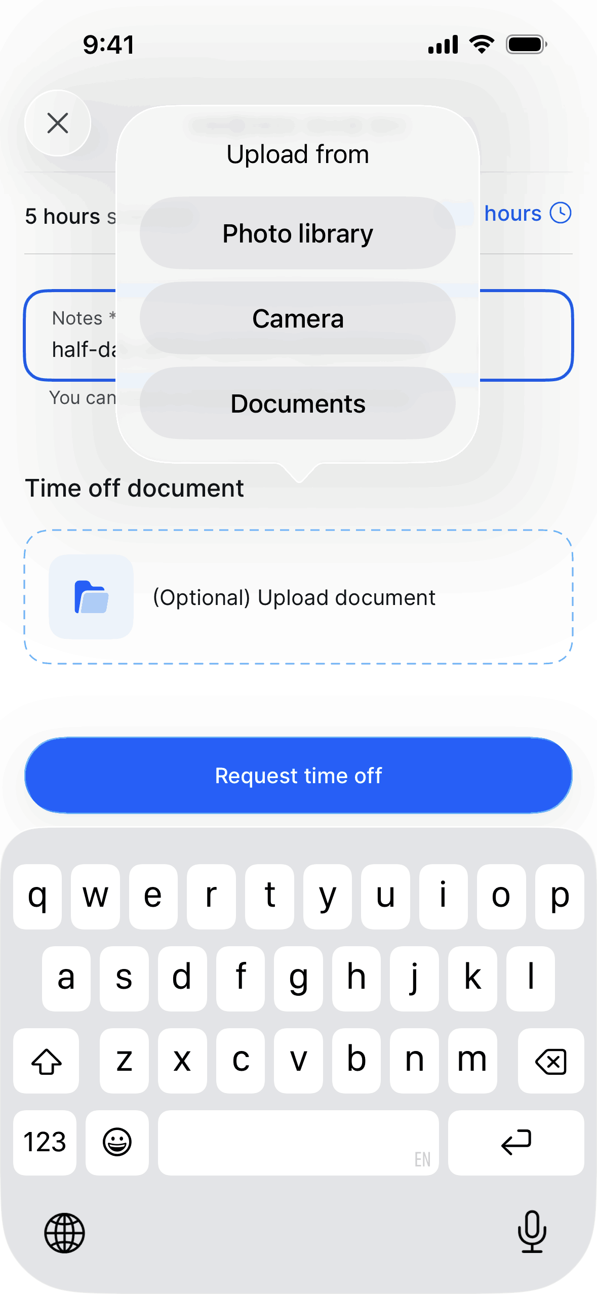 Remote Global HR iOS Business interface screenshot 13