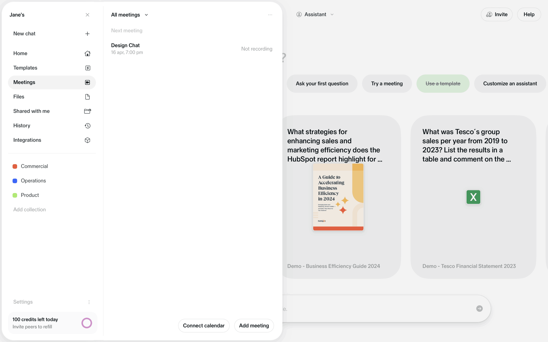 Sana AI Web AI interface screenshot 4