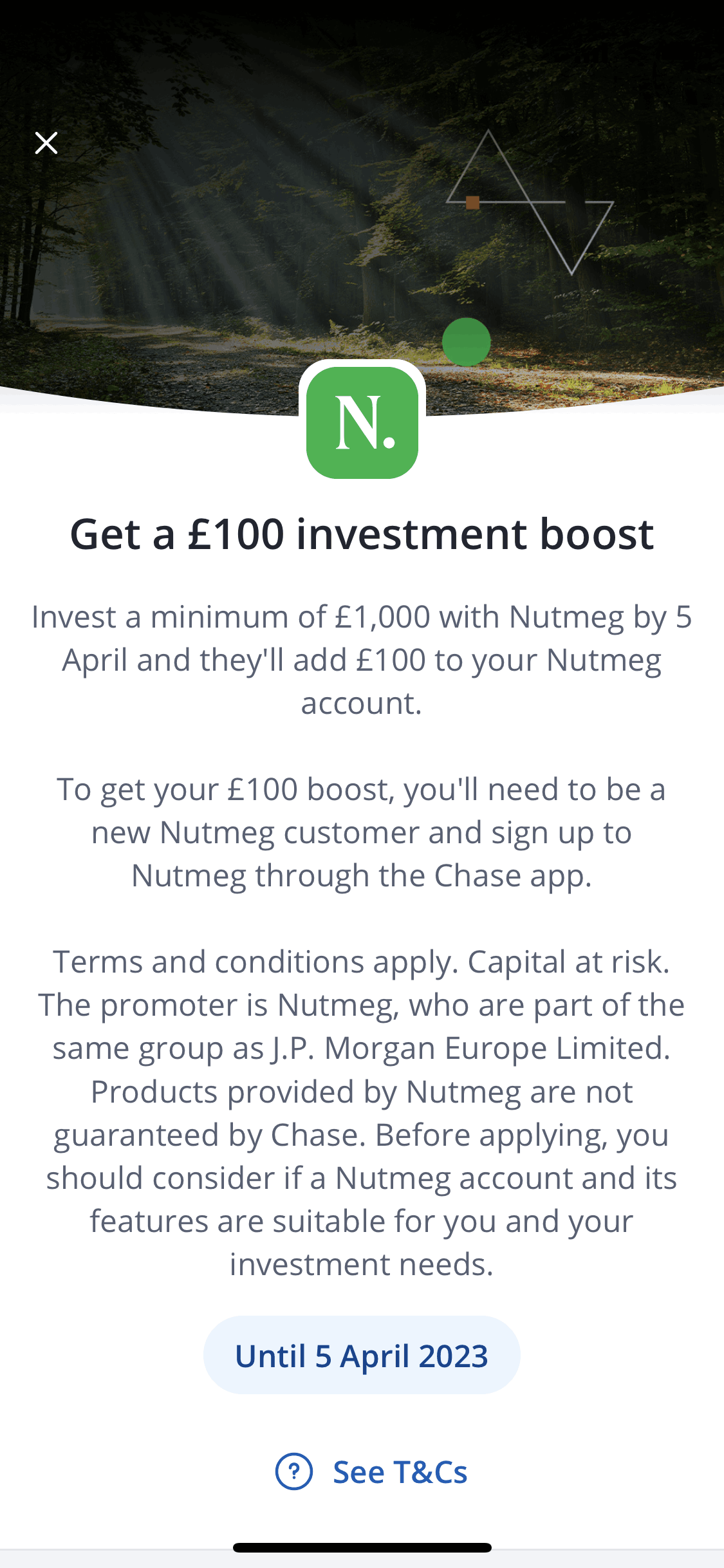 Chase UK iOS Finance interface screenshot 21