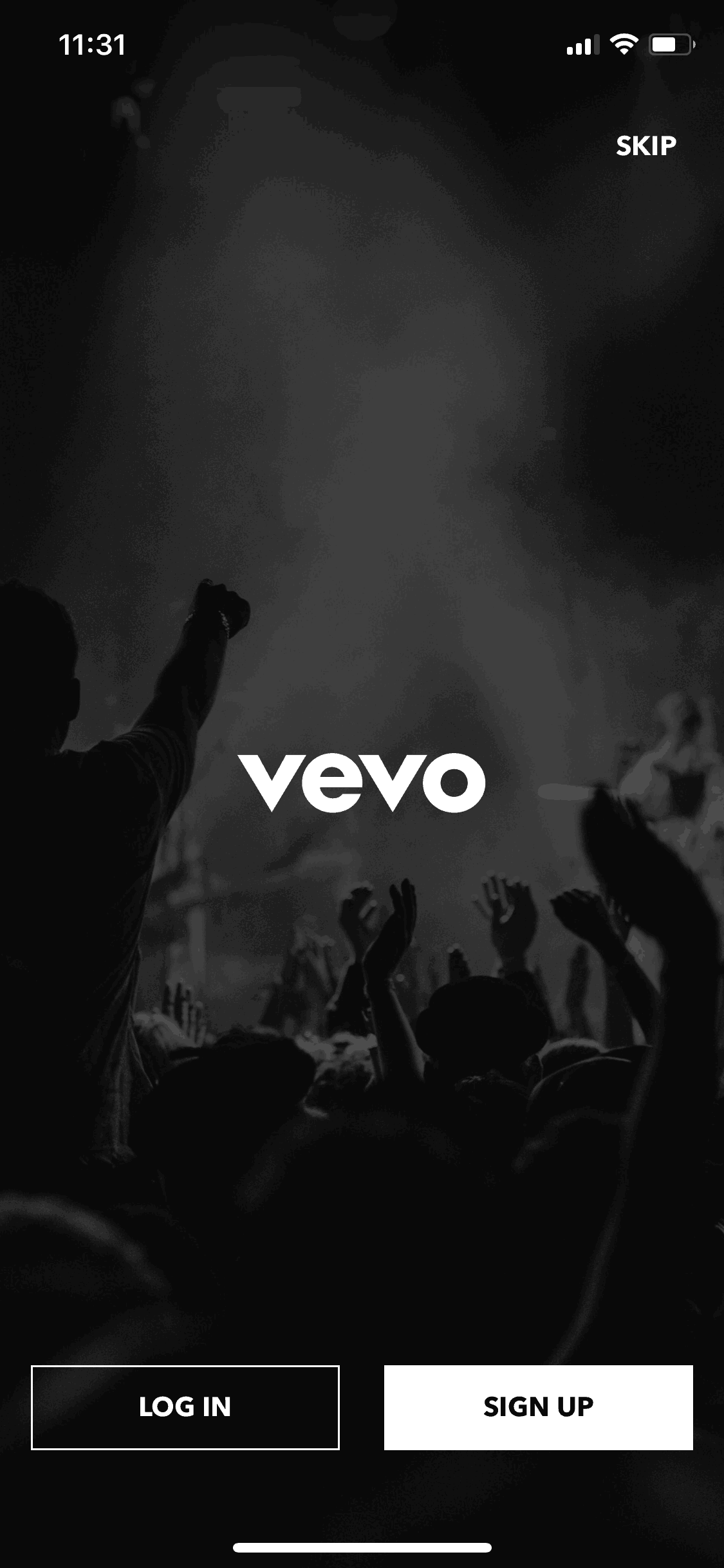 Vevo iOS Music & Audio interface screenshot 2