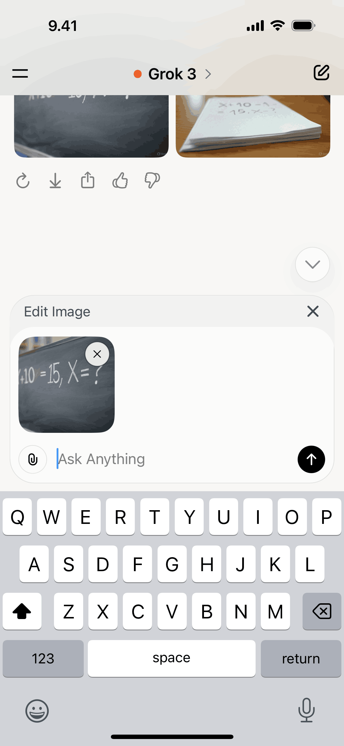 Grok iOS AI interface screenshot 23