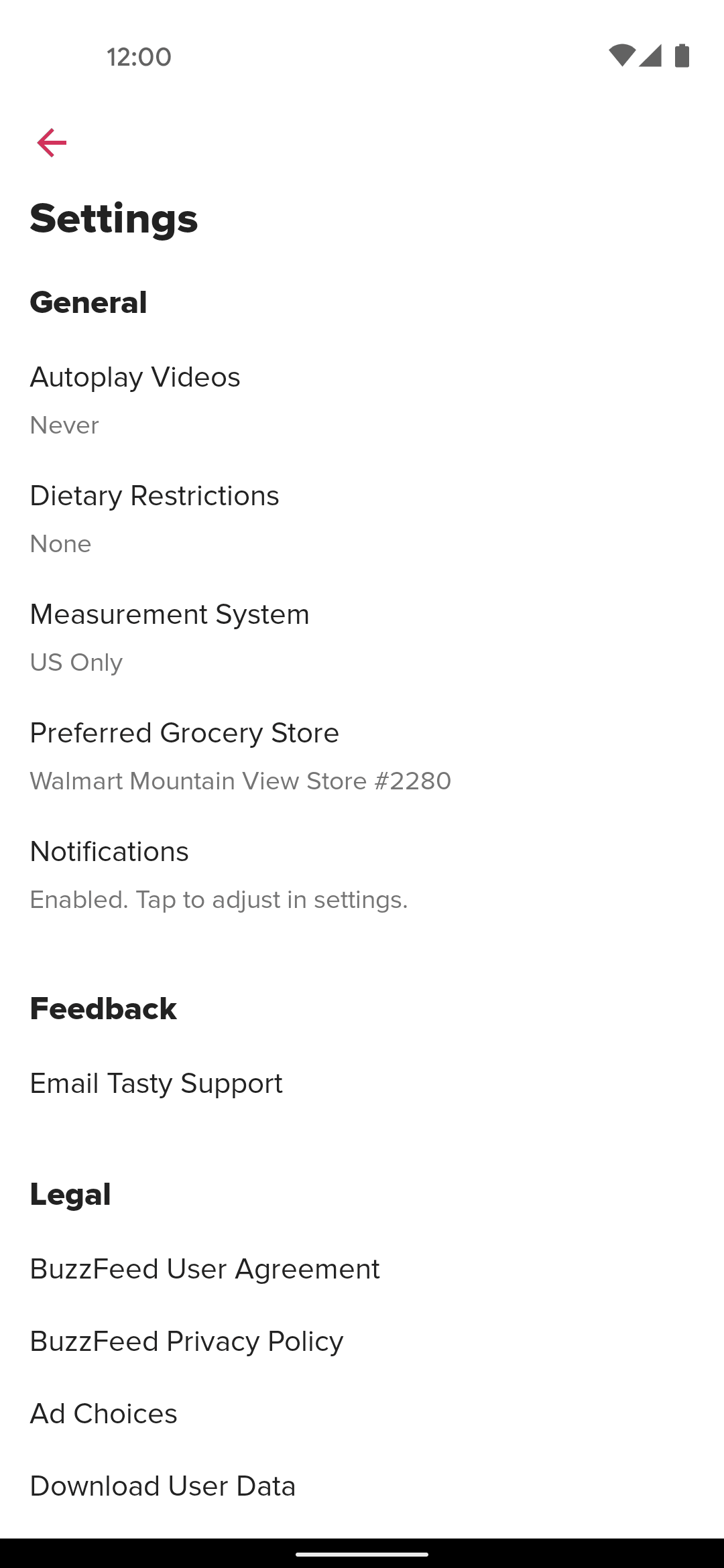 Tasty Android Food & Drink interface screenshot 9