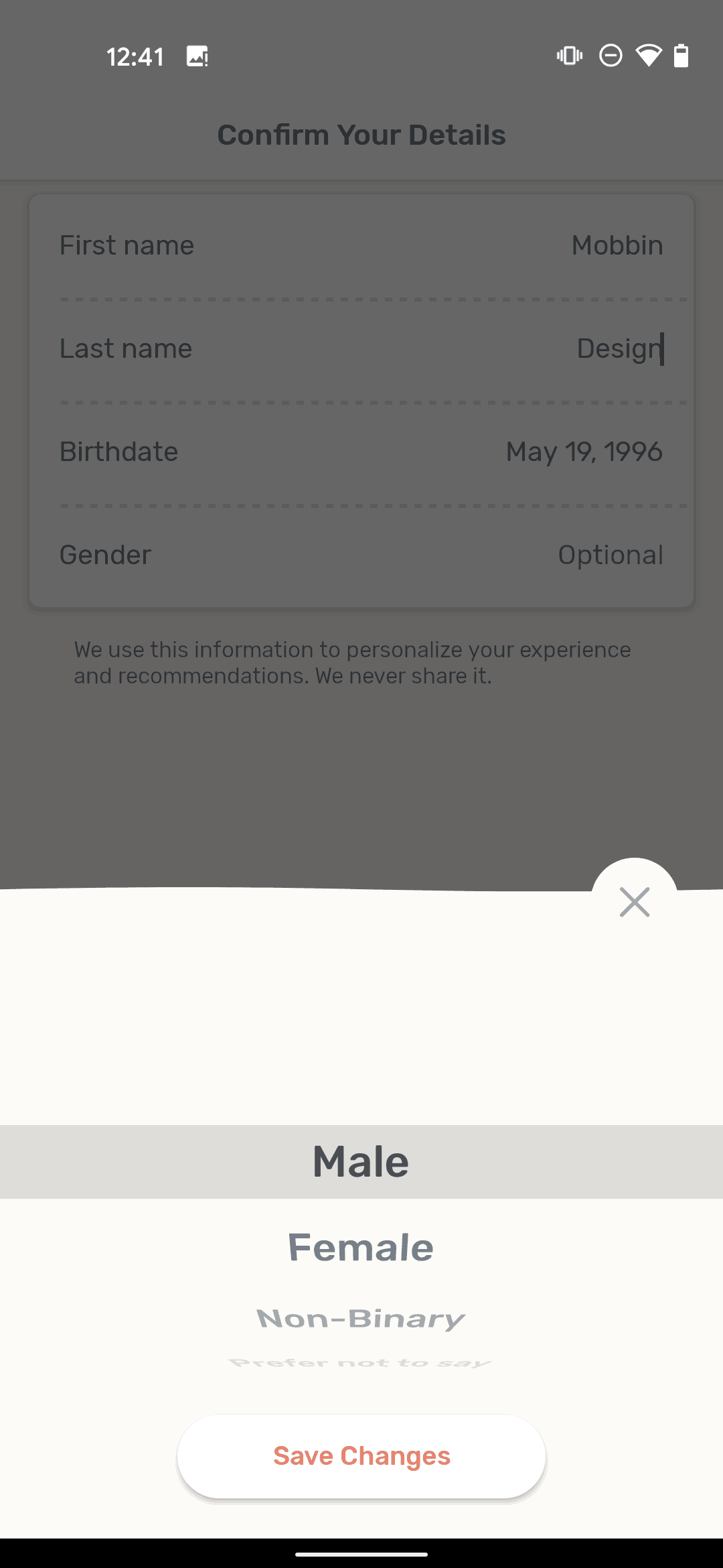 Zero Android Health & Fitness interface screenshot 8