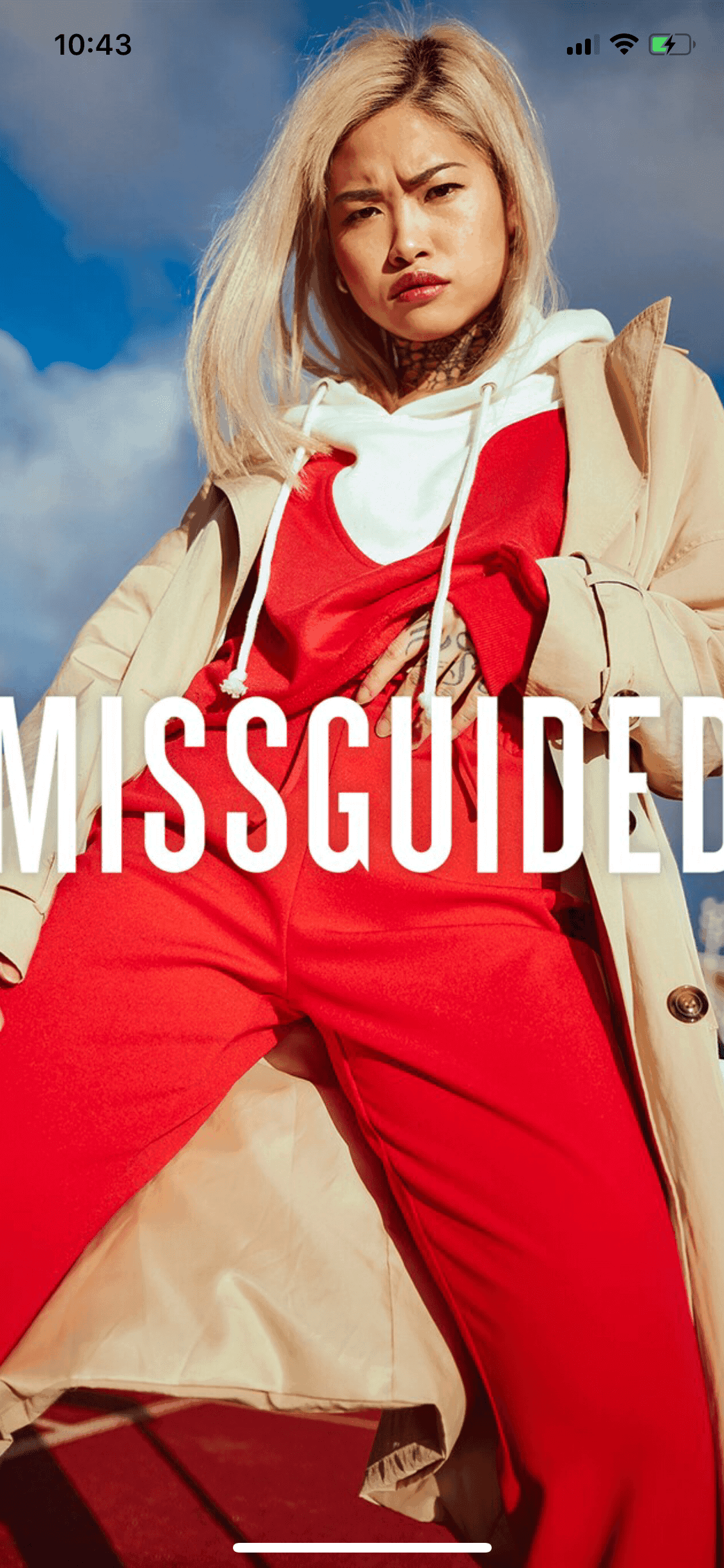 Missguided iOS Shopping interface screenshot 1