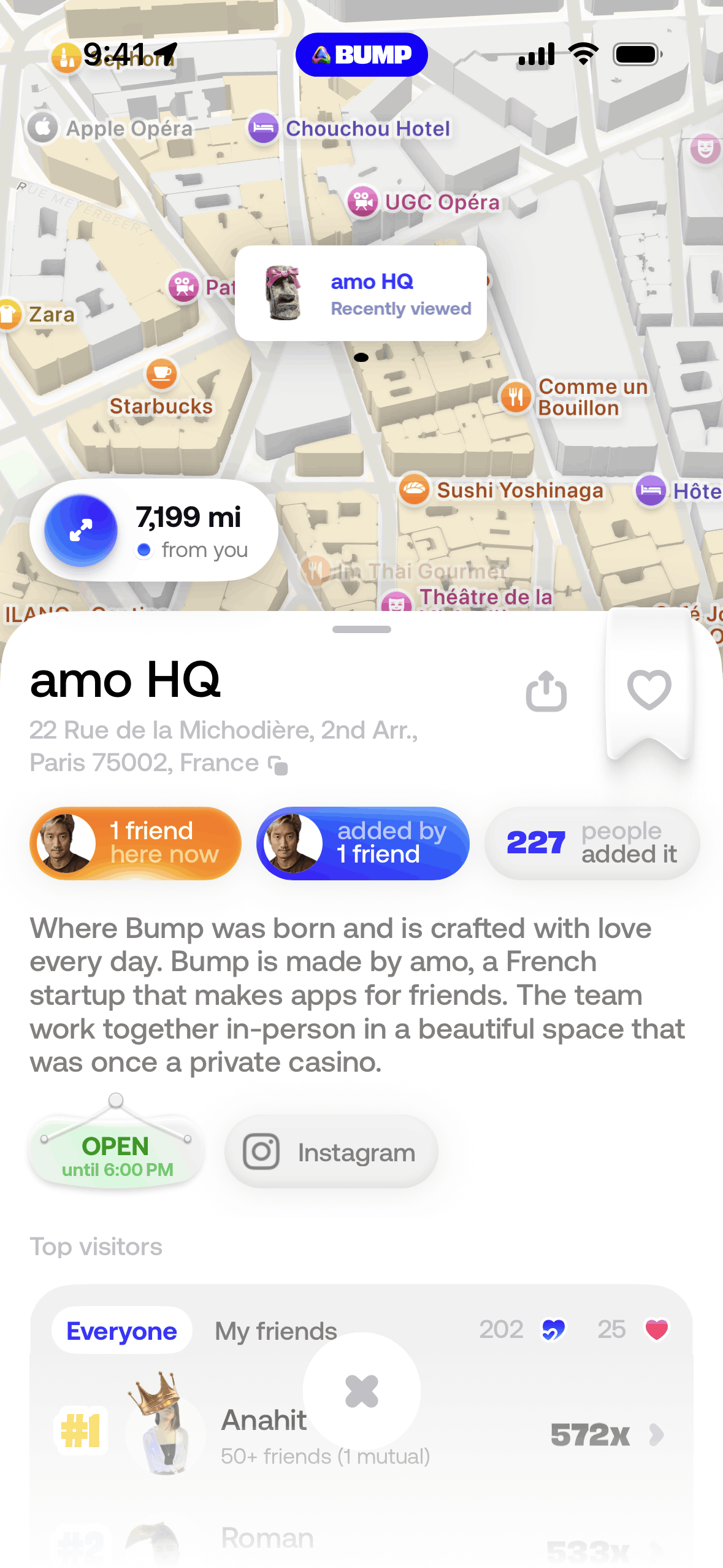Bump iOS Social Networking interface screenshot 14