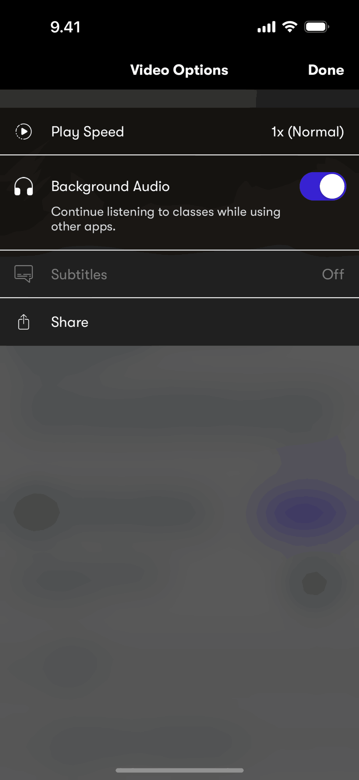 Skillshare iOS Education interface screenshot 13