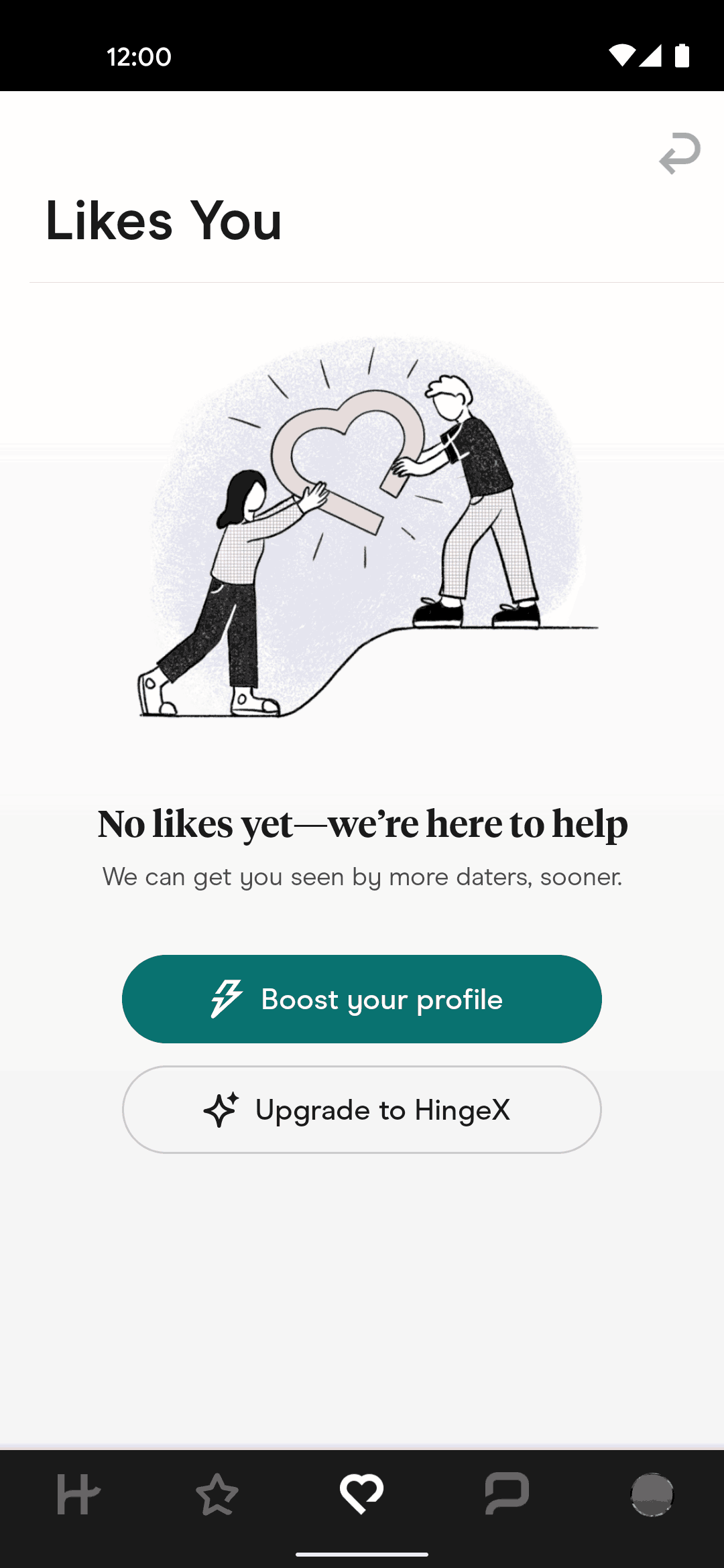 Hinge Android Lifestyle interface screenshot 9