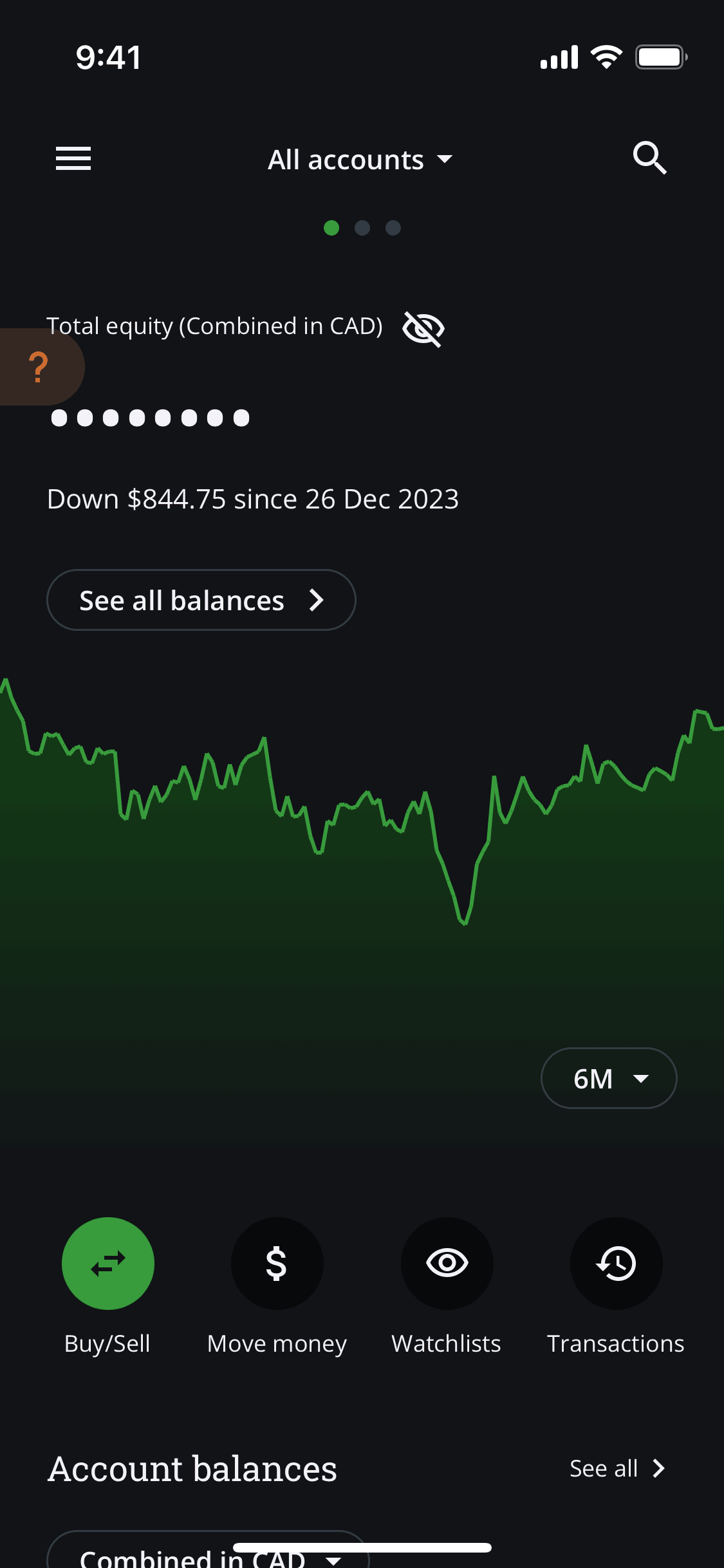 QuestMobile iOS Finance interface screenshot 1