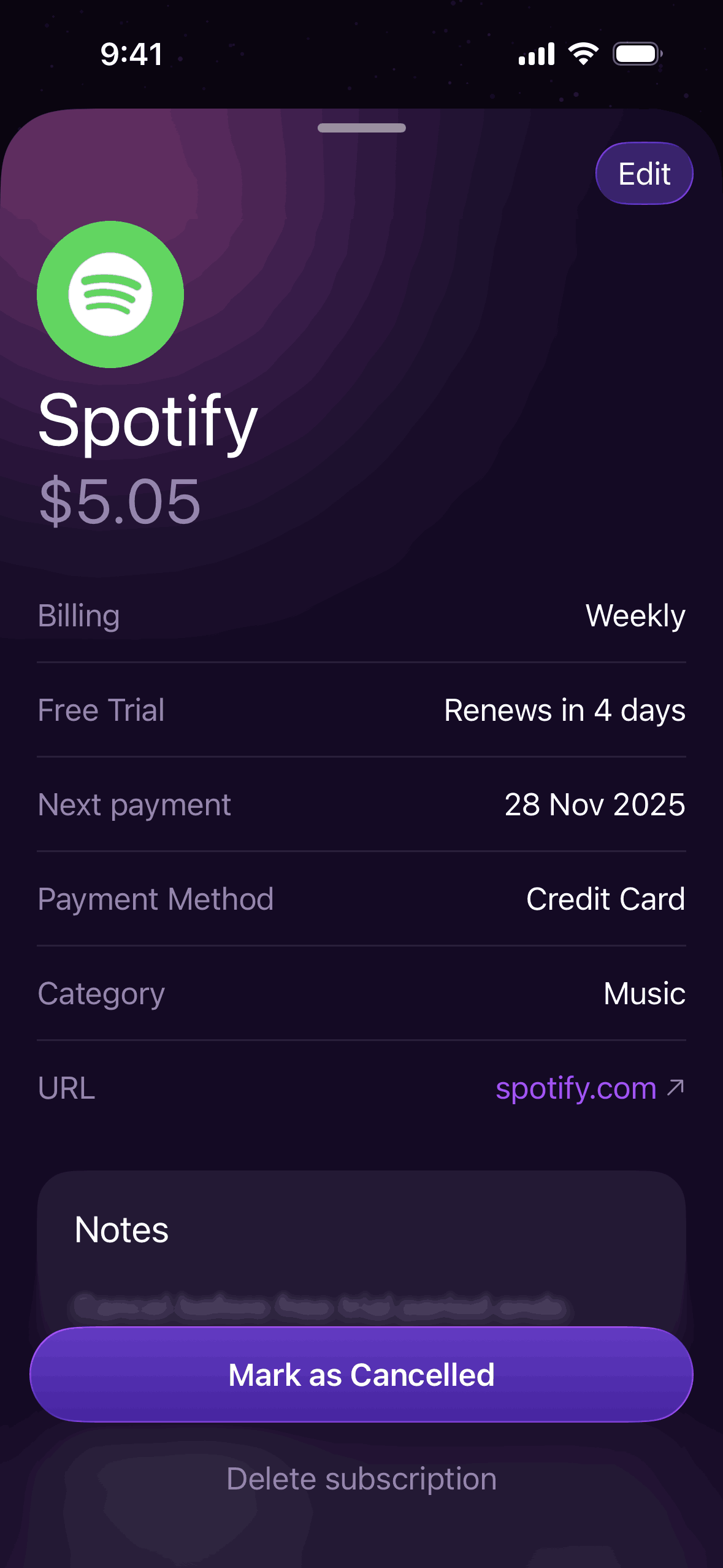 Orbit iOS Finance interface screenshot 6
