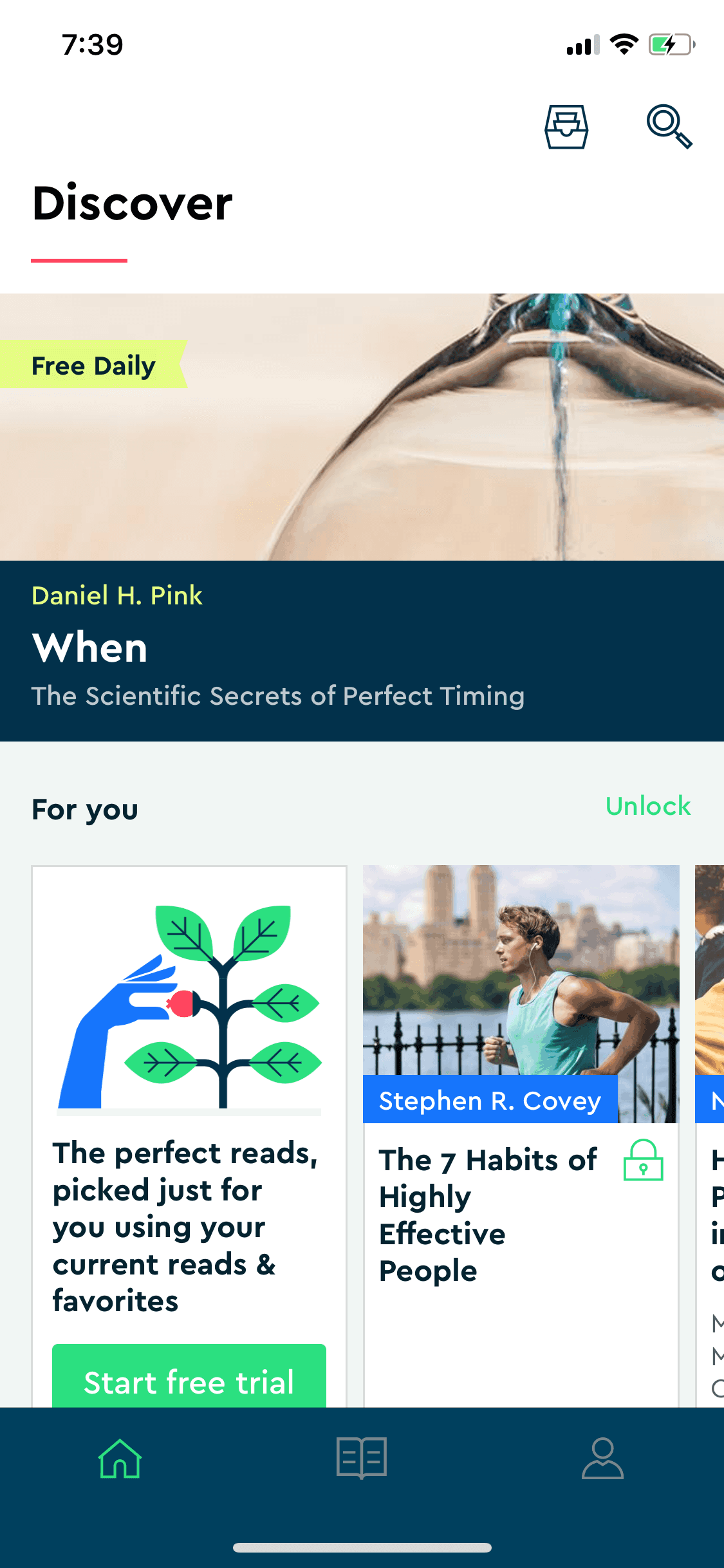 Blinkist iOS Education interface screenshot 13