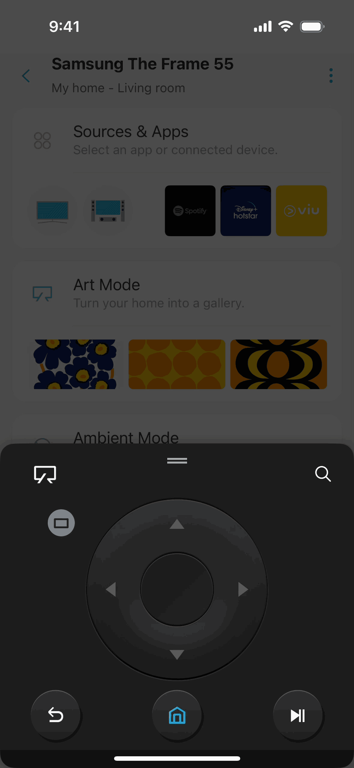 SmartThings iOS Productivity interface screenshot 1