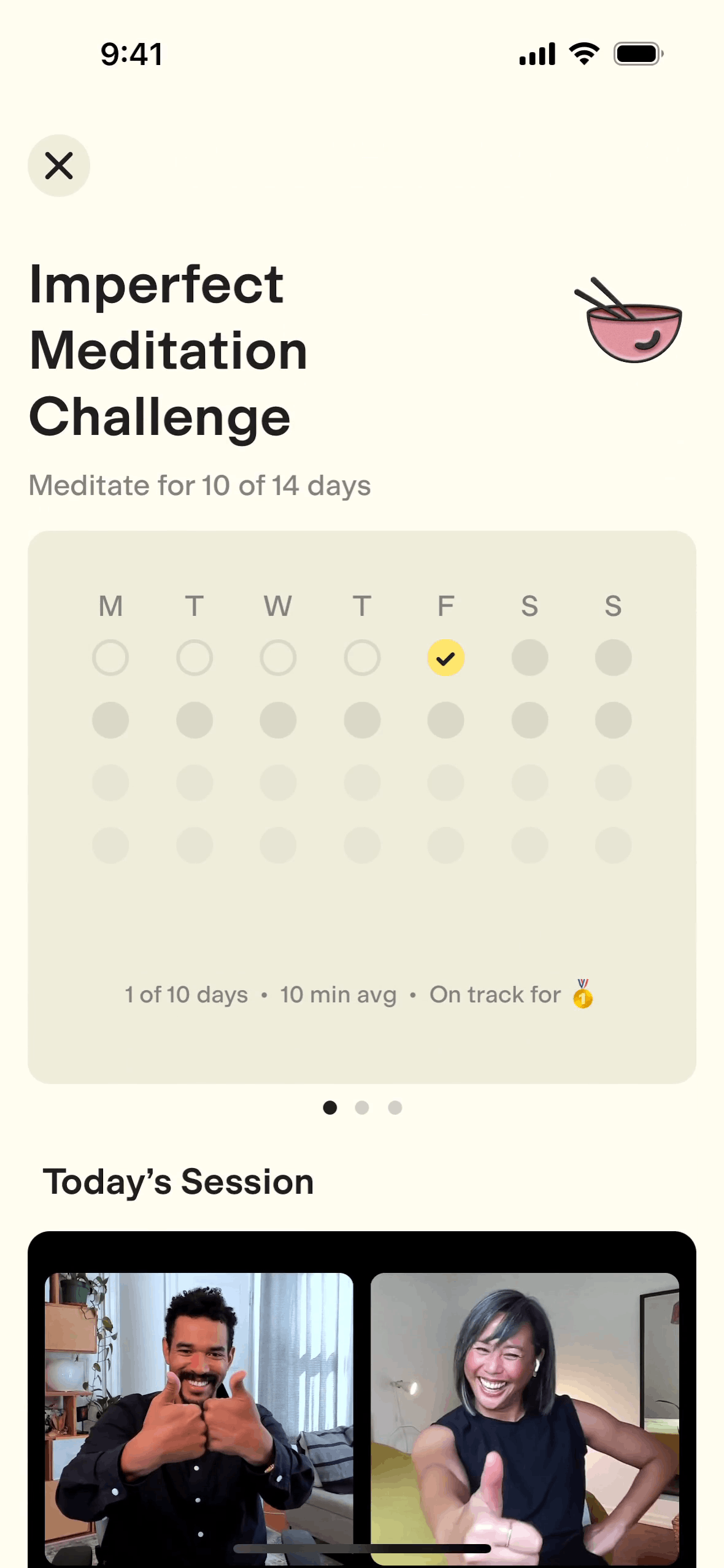 Ten Percent Happier iOS Health & Fitness interface screenshot 23
