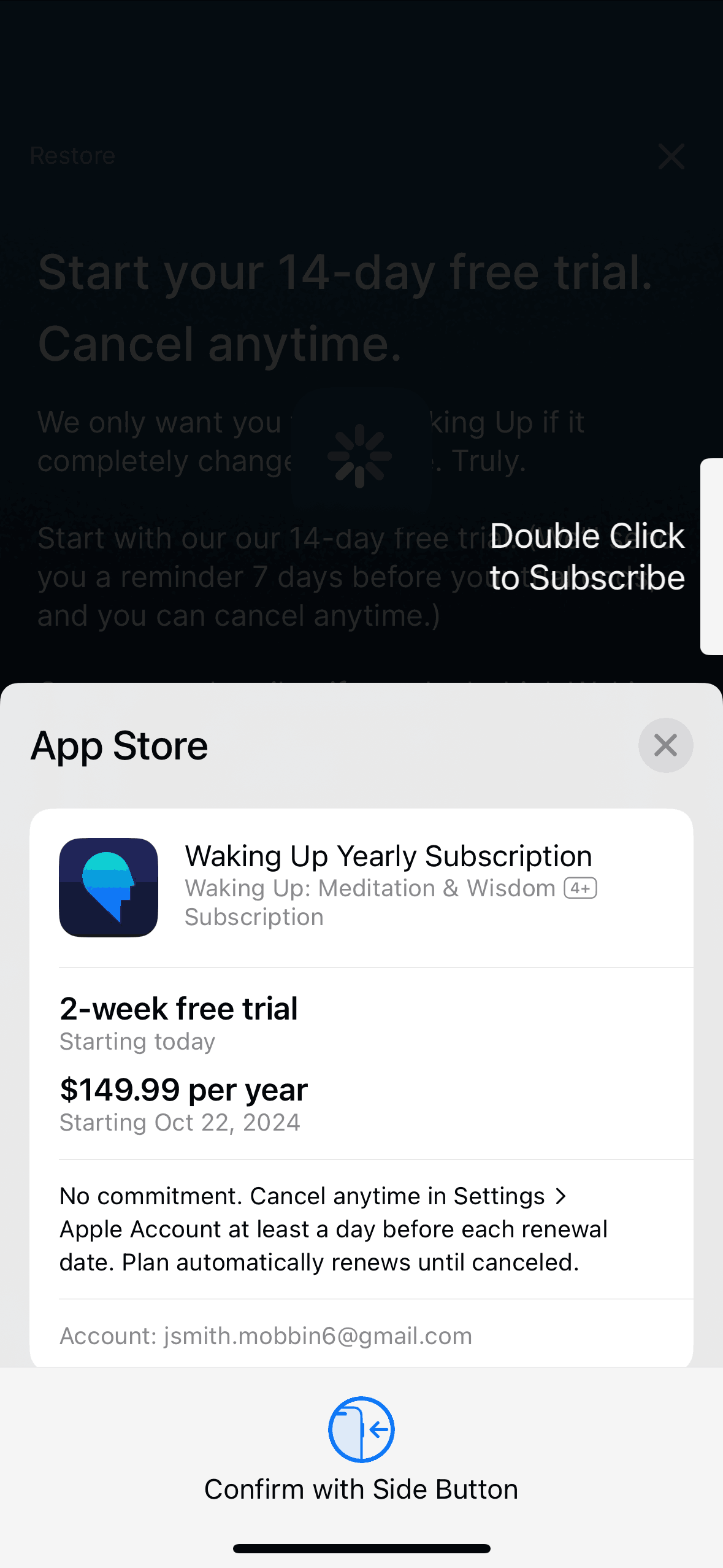 Waking Up iOS Health & Fitness interface screenshot 11