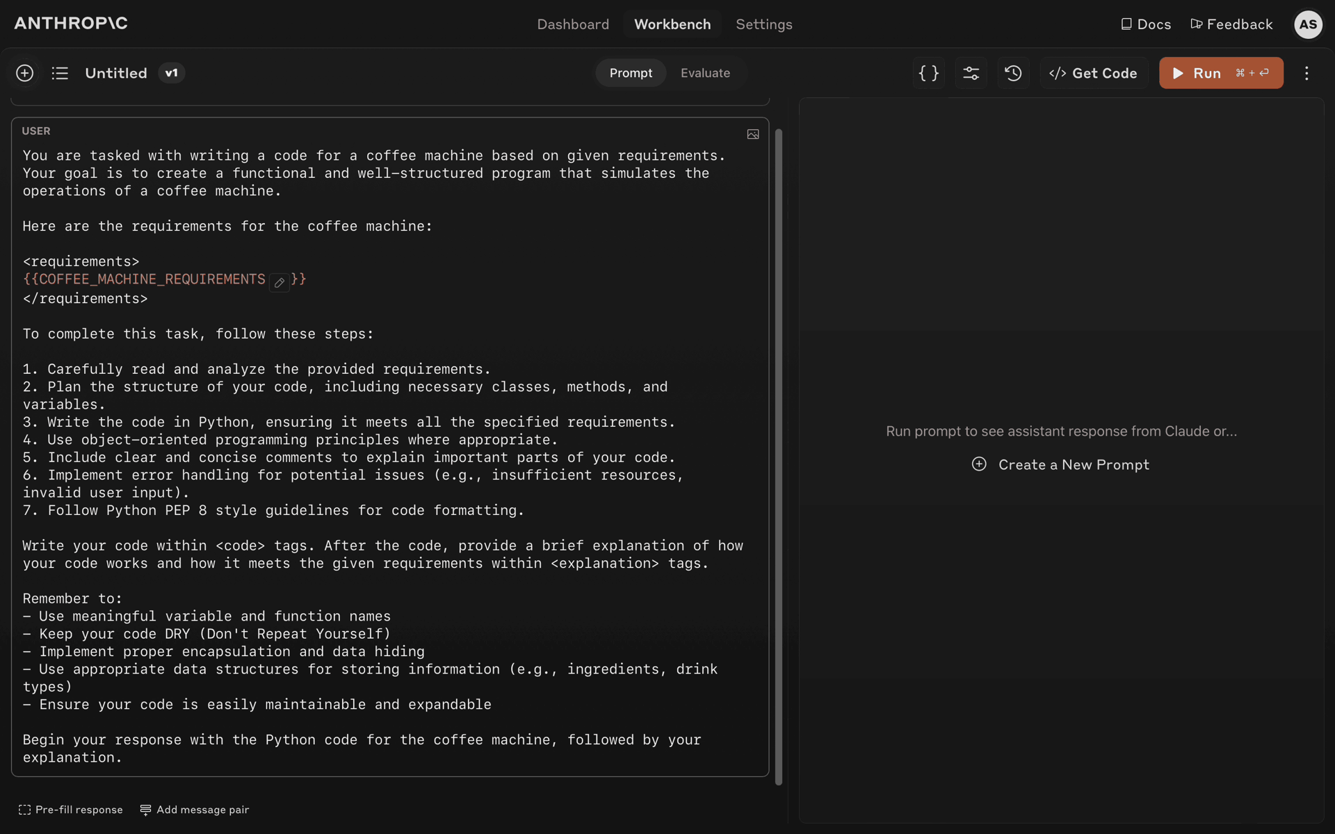 Claude Web AI interface screenshot 4