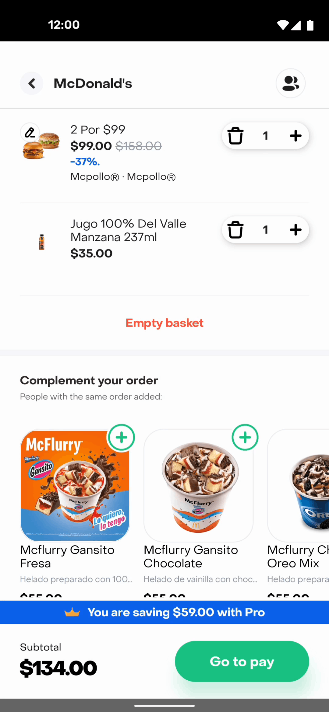 Rappi Android Food & Drink interface screenshot 3