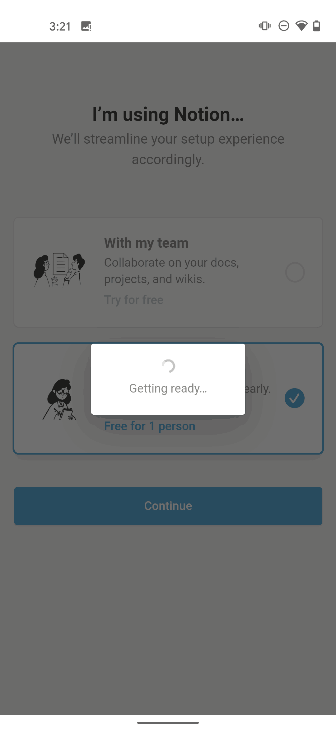 Notion Android Collaboration interface screenshot 7