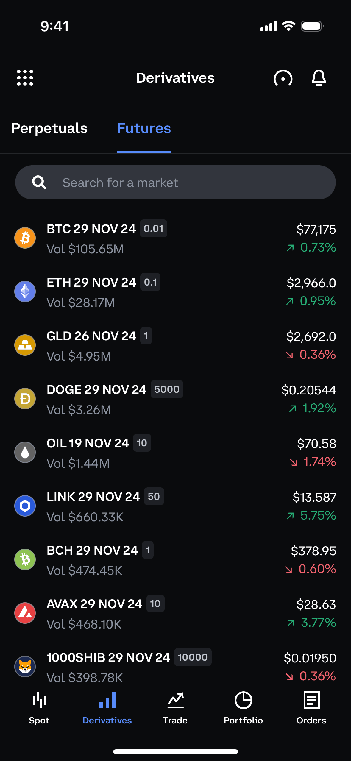 Coinbase iOS Finance interface screenshot 14