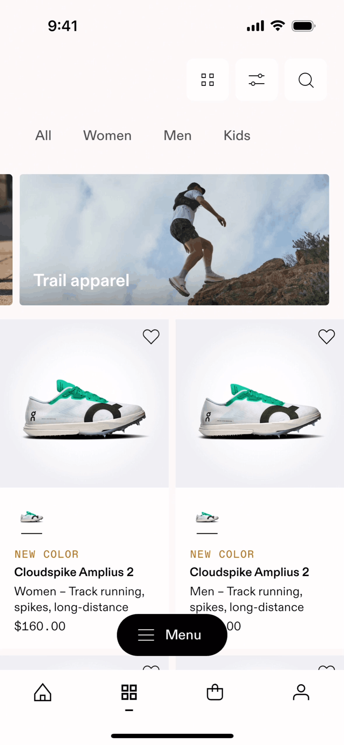 Shop on On (ios) screen 2