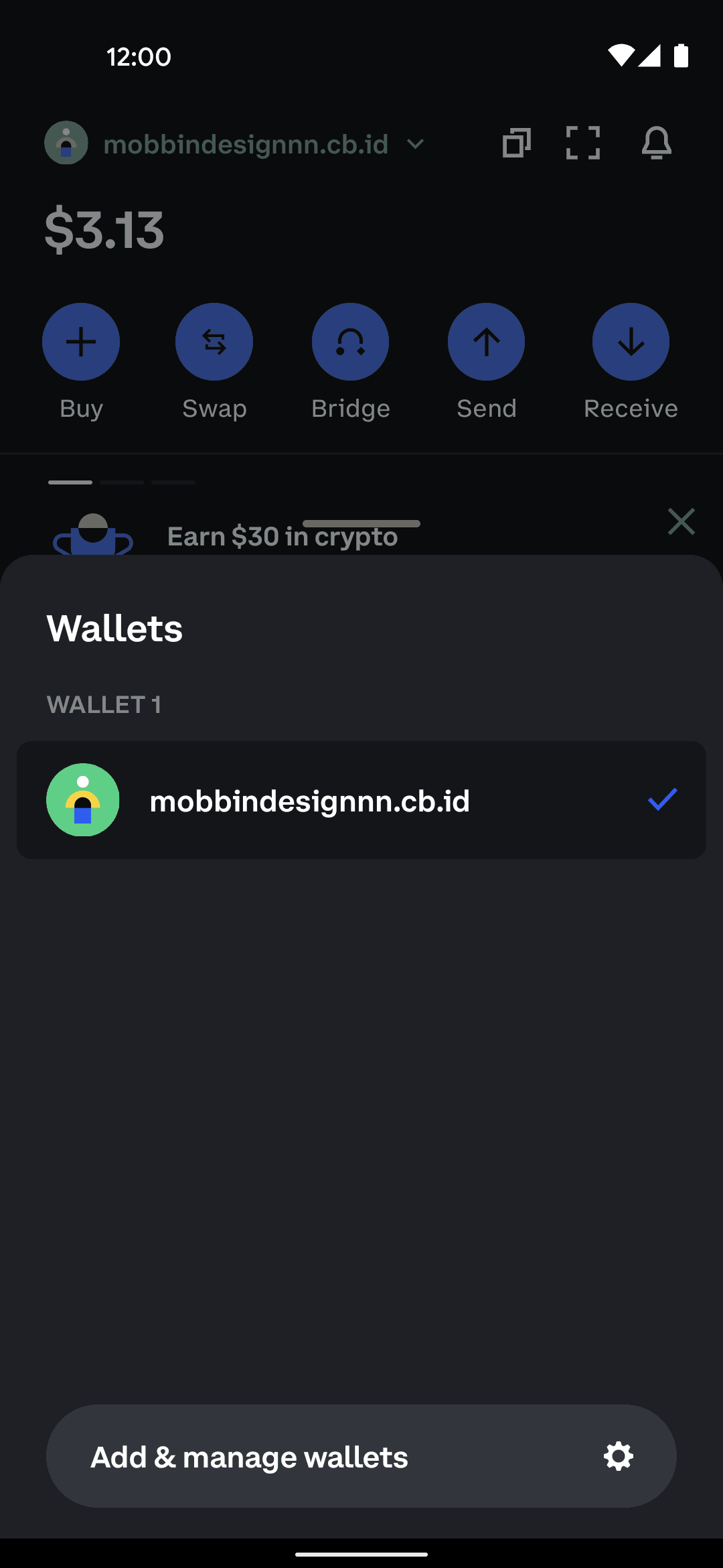 Coinbase Wallet Android Finance interface screenshot 11
