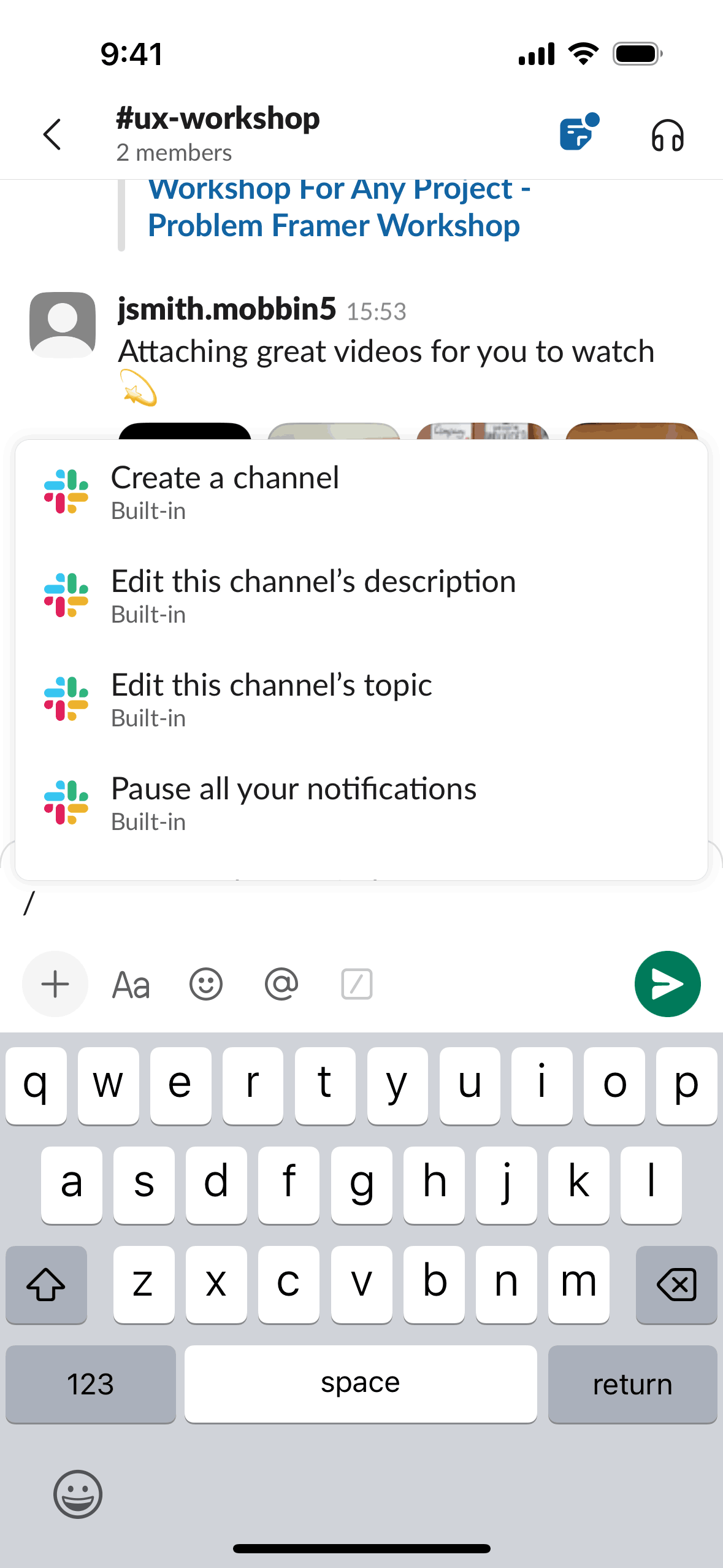 Slack iOS Business interface screenshot 17