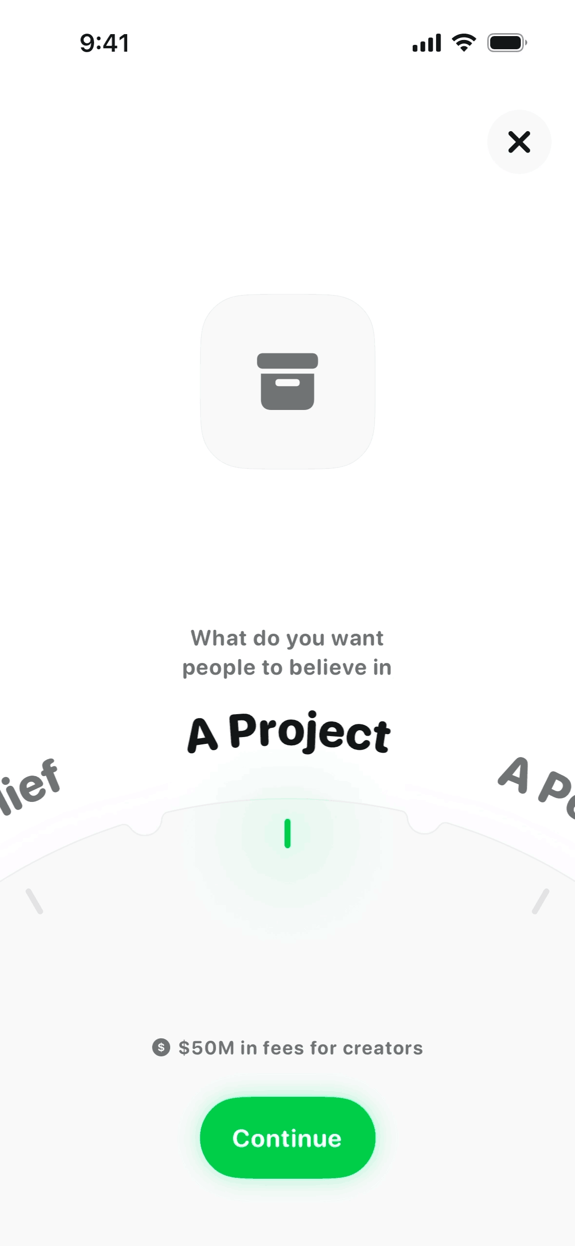 Believe iOS Finance interface screenshot 12