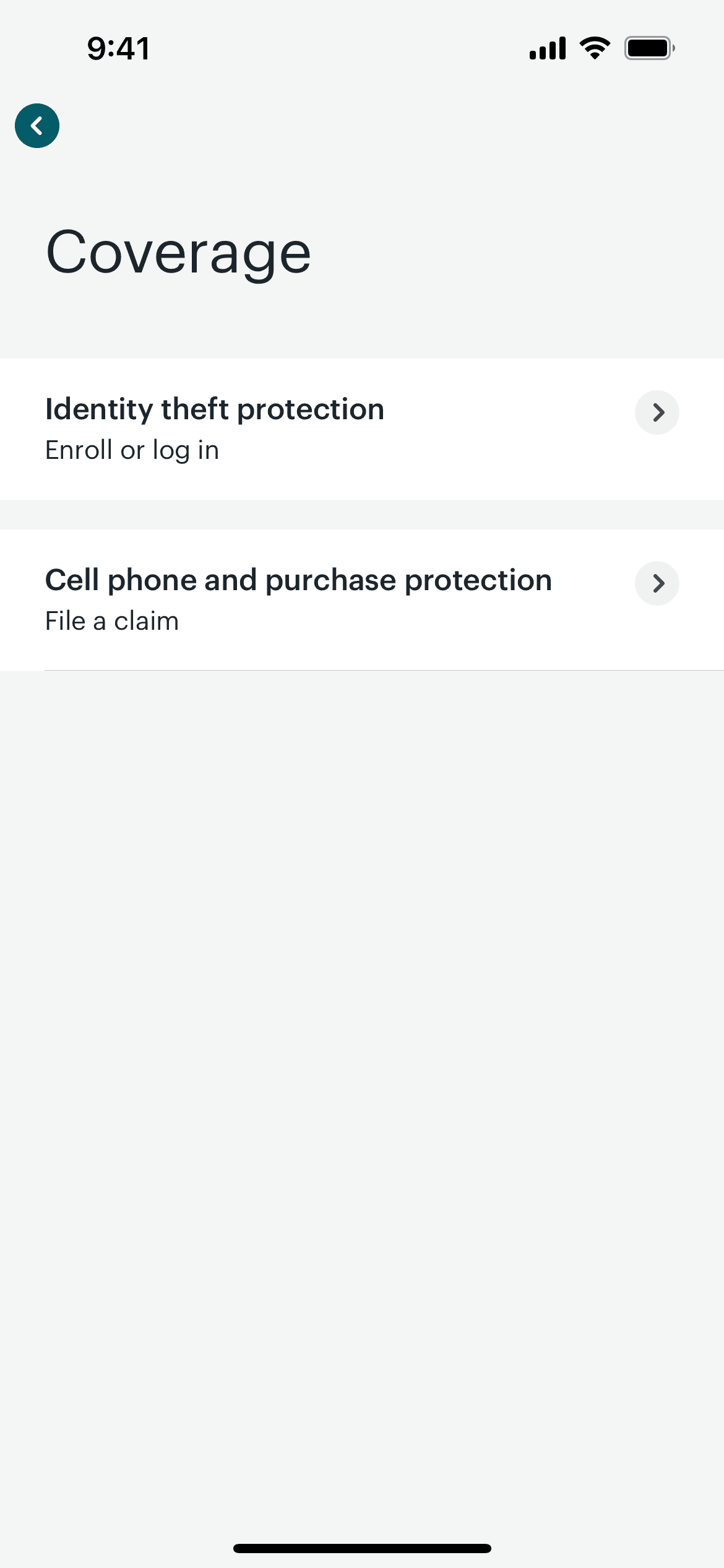 Greenlight iOS Finance interface screenshot 17