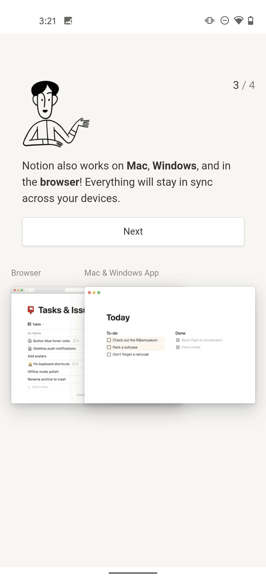 Notion Android Collaboration interface screenshot 10