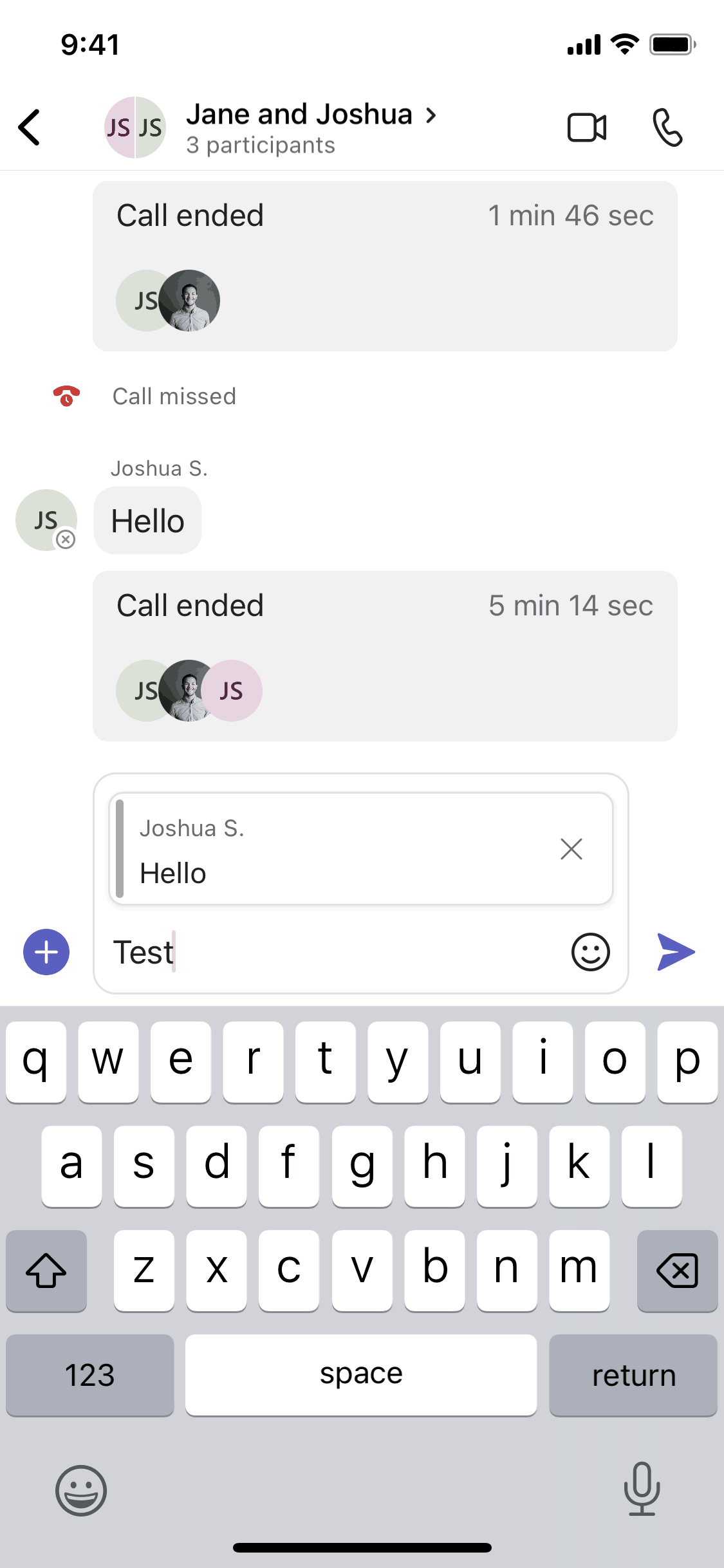 Microsoft Teams iOS Business interface screenshot 21
