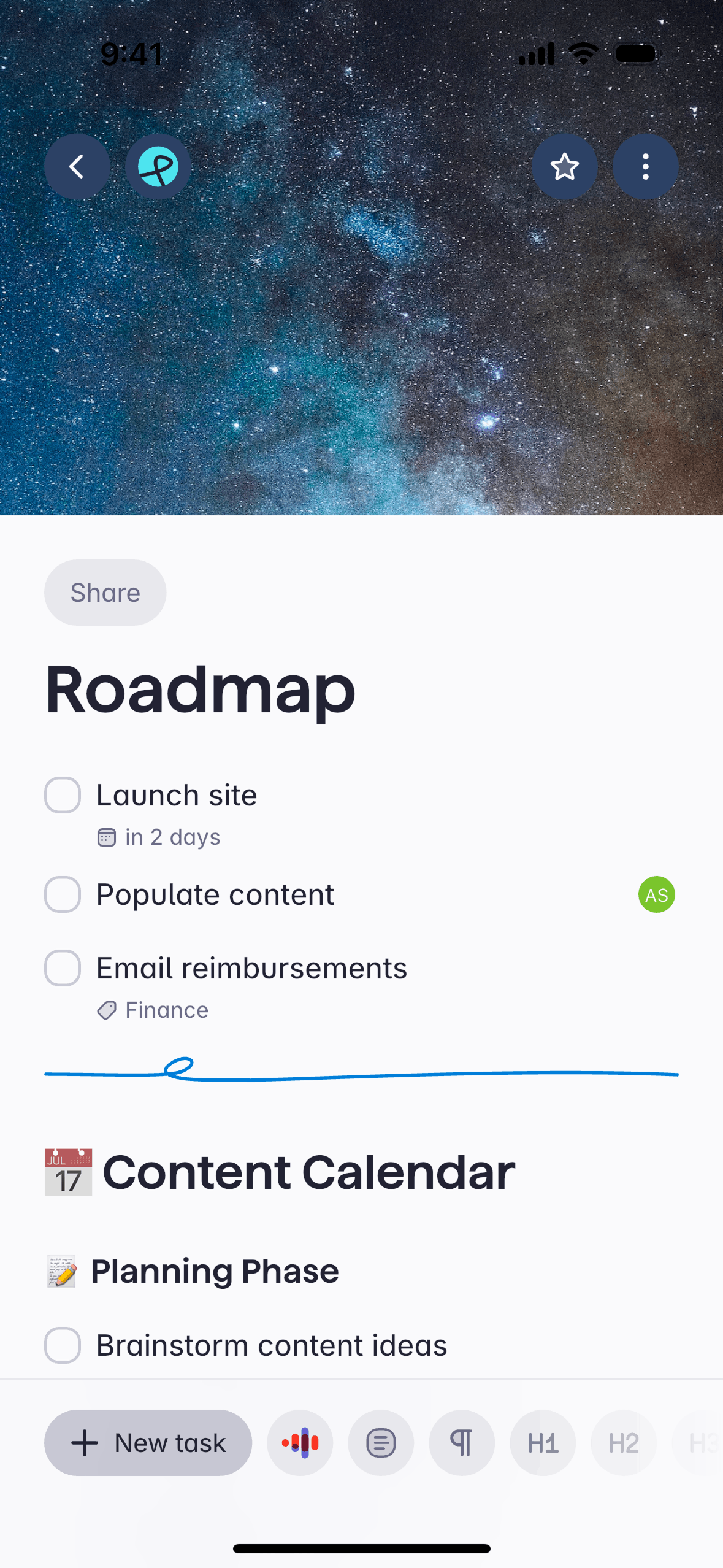 Superlist iOS Productivity interface screenshot 9