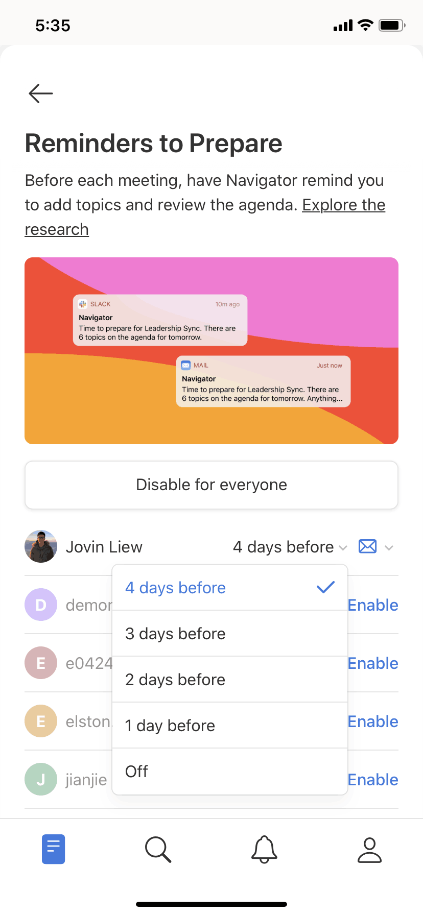 Navigator iOS Productivity interface screenshot 16