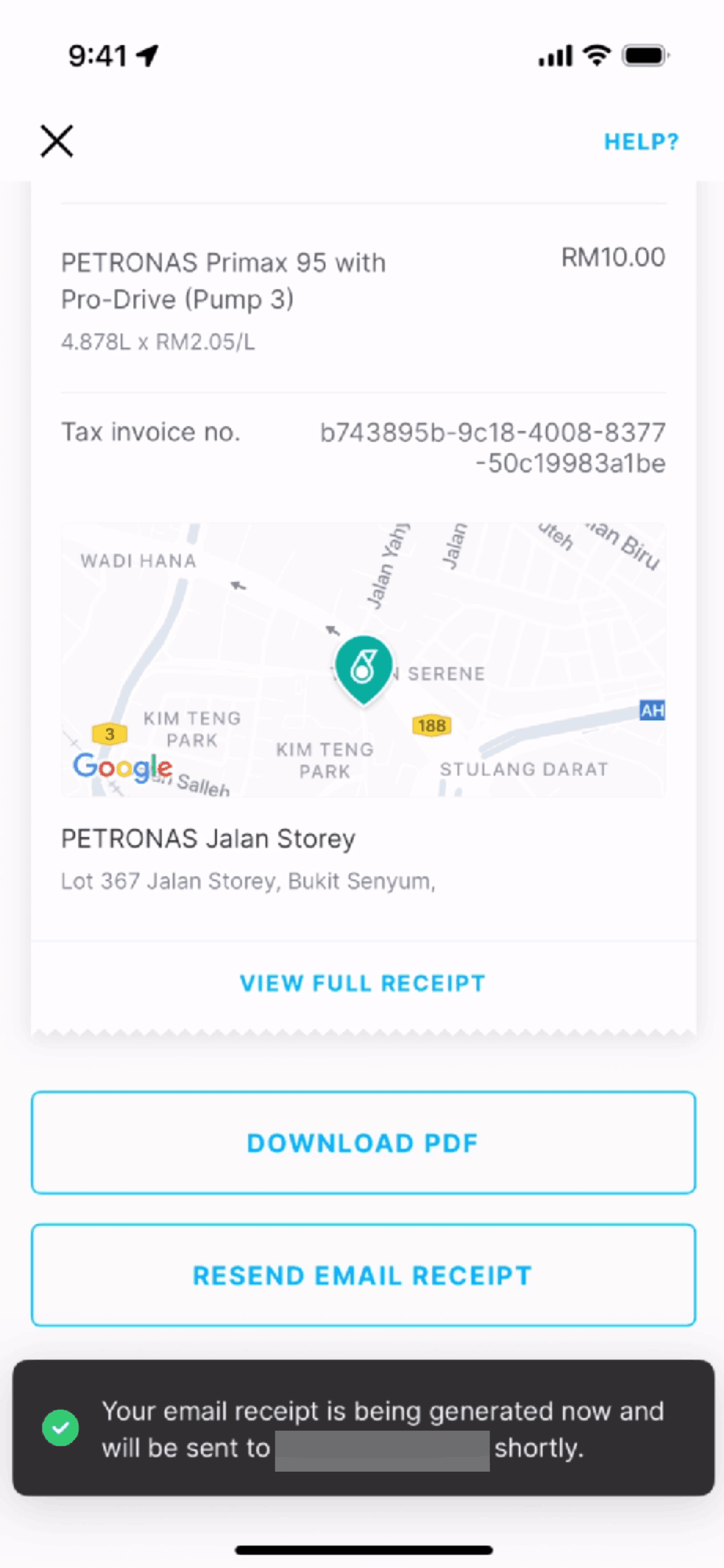 Setel iOS Maps & Navigation interface screenshot 12