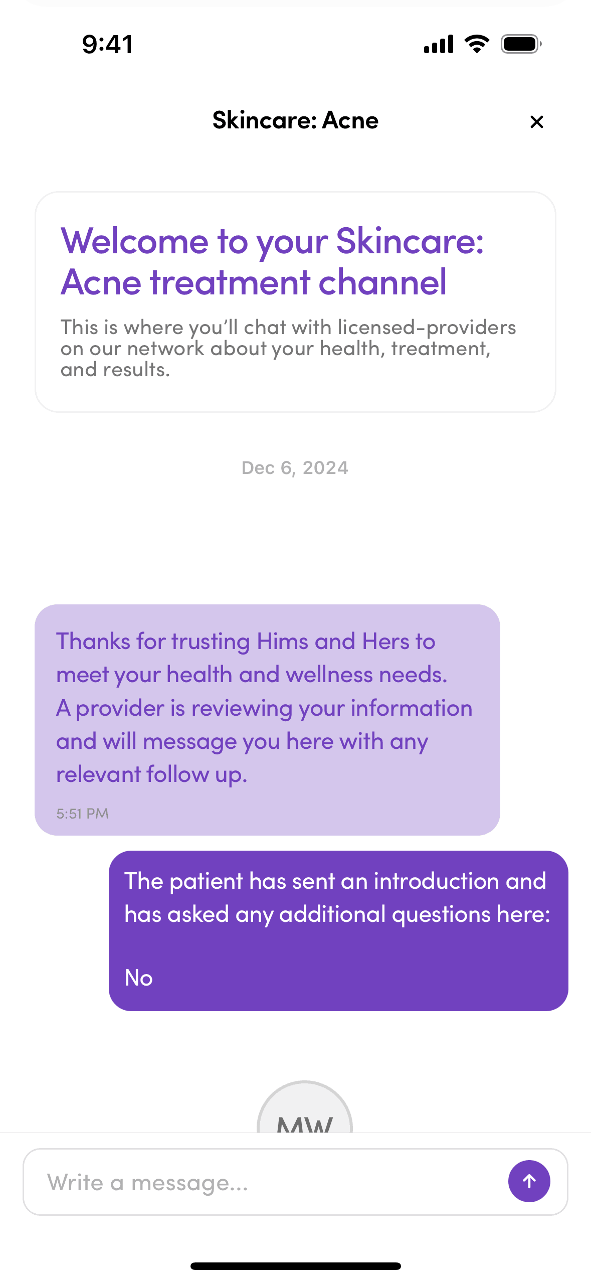Hims iOS Health & Fitness interface screenshot 17