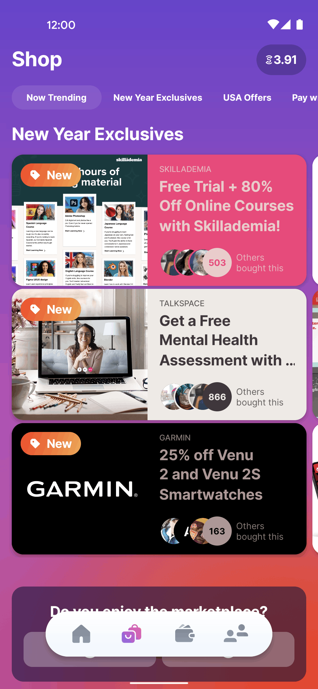 Sweatcoin Android Health & Fitness interface screenshot 24